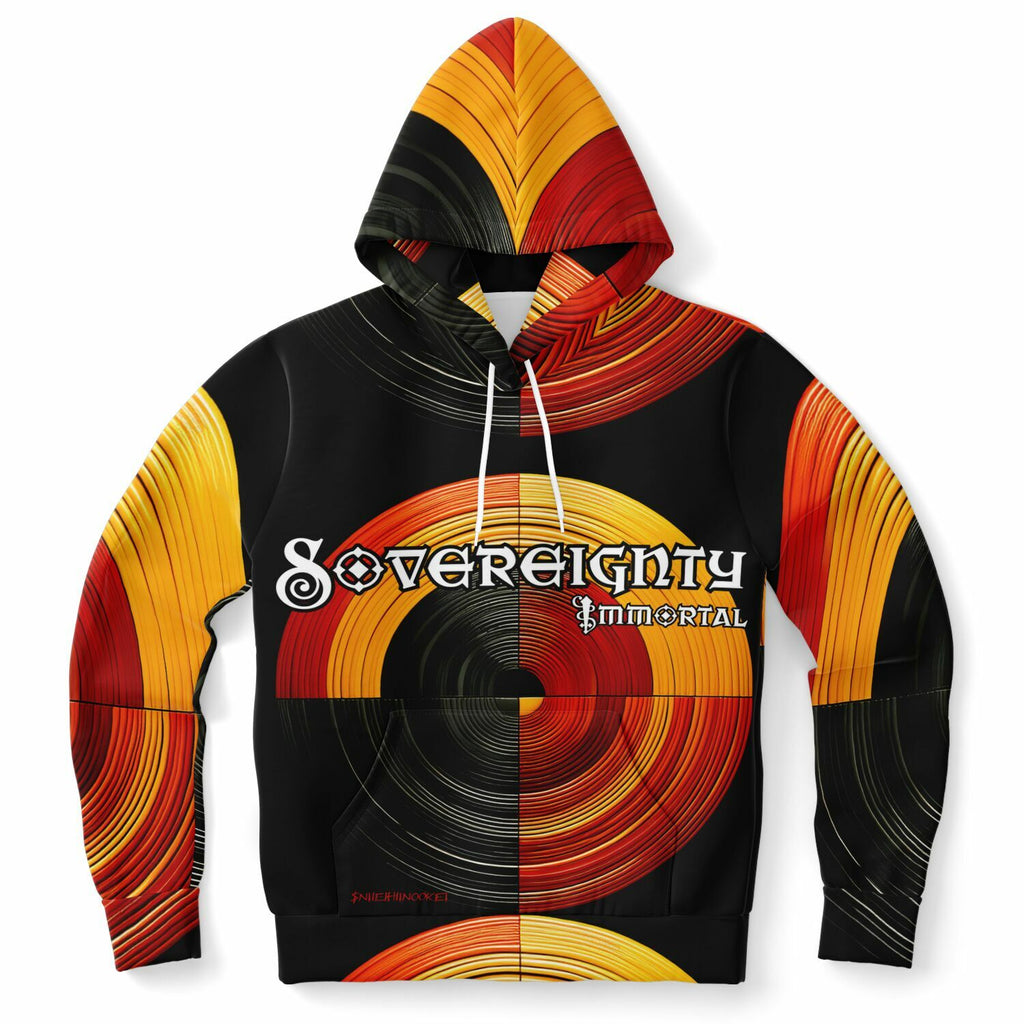 Sovereignty Immortal by $NiieihiiNookei Athletic Hoodie - AOP