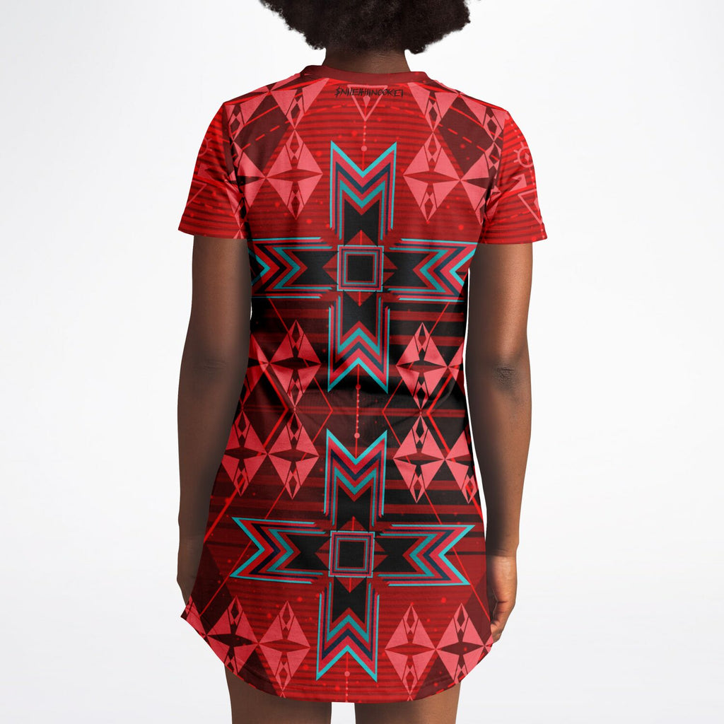 $NiieihiiNookei T-Shirt Dress - AOP