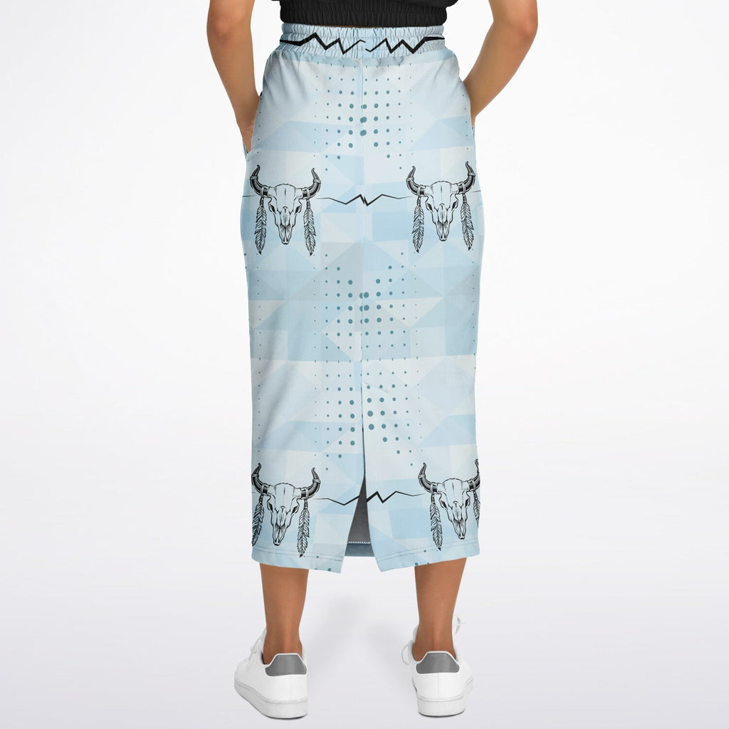 $NiieihiiNookei Athletic Long Pocket Skirt - AOP