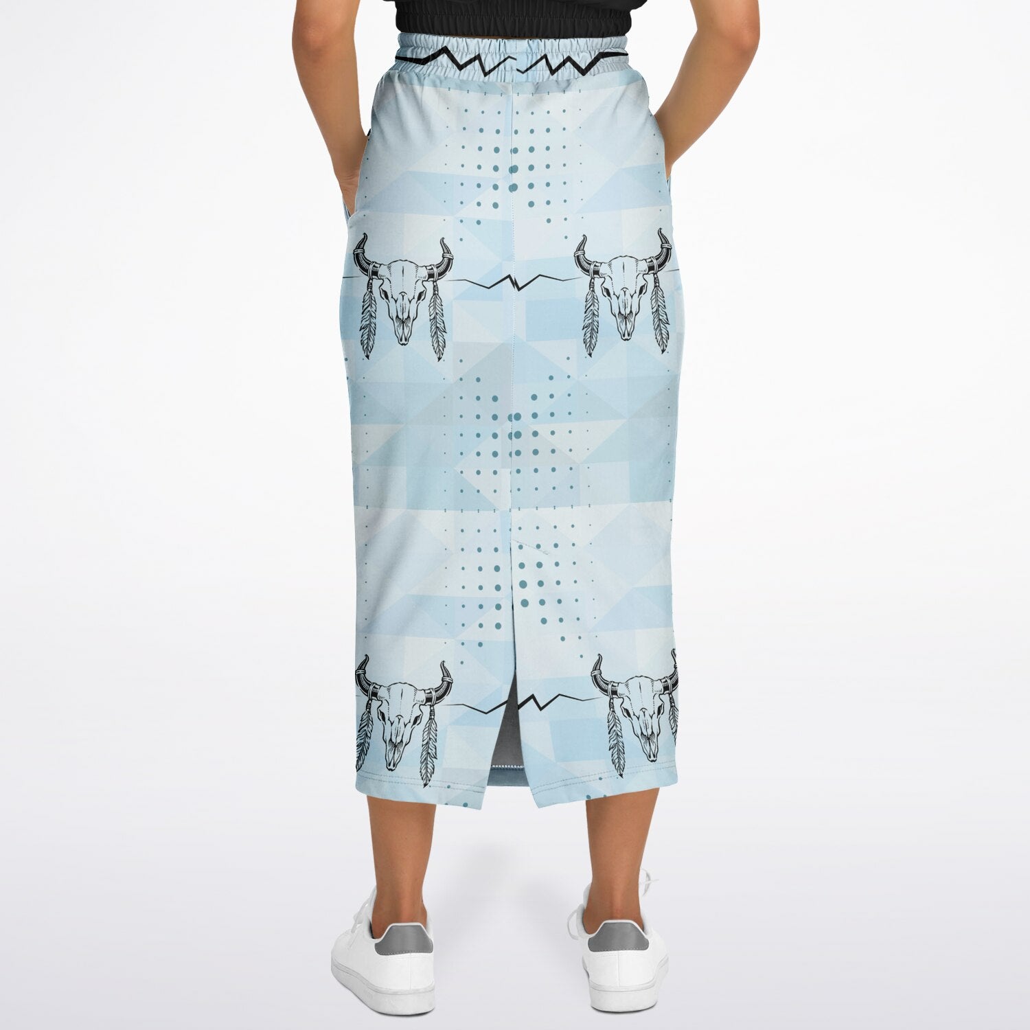 $NiieihiiNookei Athletic Long Pocket Skirt - AOP