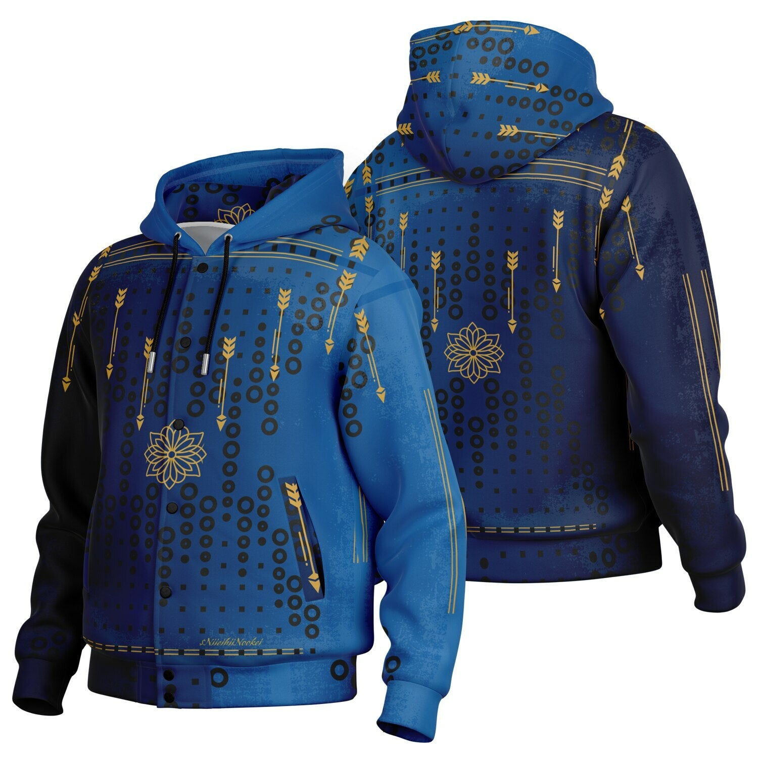 $NiieihiiNookei Hooded Jacket - AOP