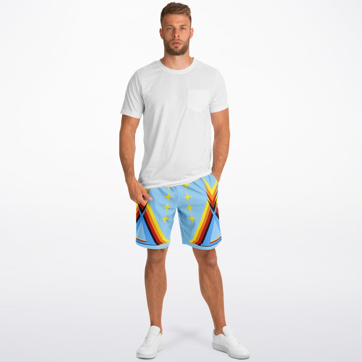 $NiieihiiNookei Fashion Long Shorts - AOP