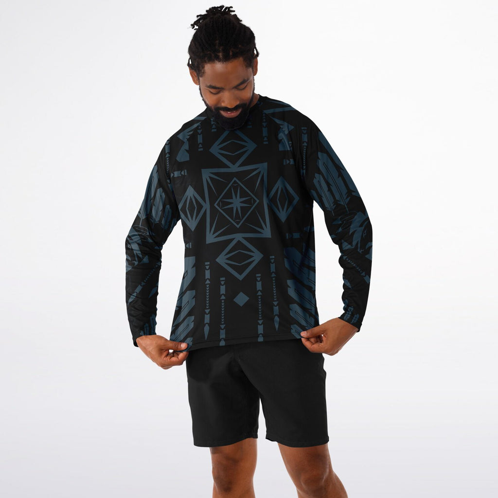 $NiieihiiNookei Men's Long Sleeve Performance Shirt - AOP