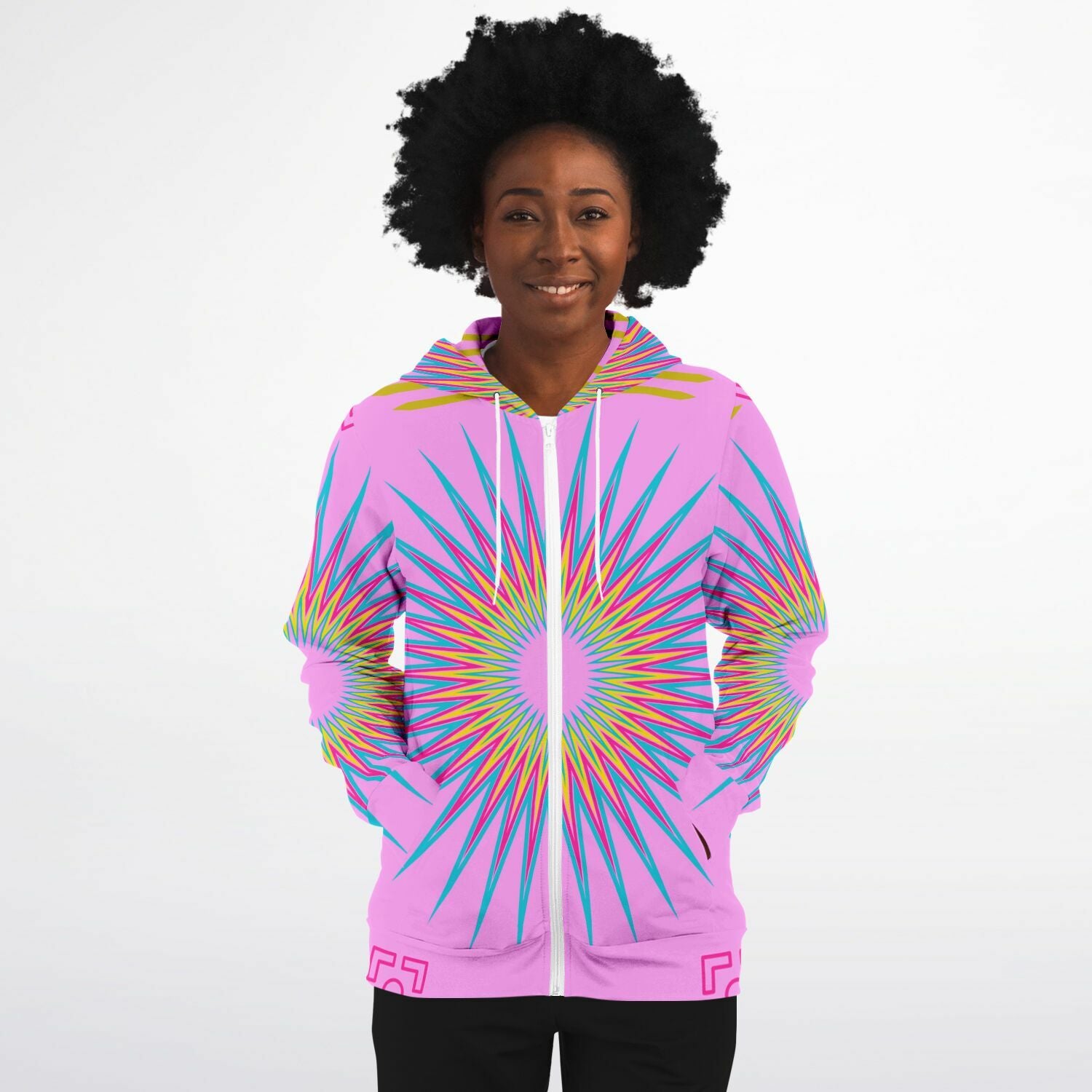 $NiieihiiNookei Fashion Zip-Up Hoodie - AOP