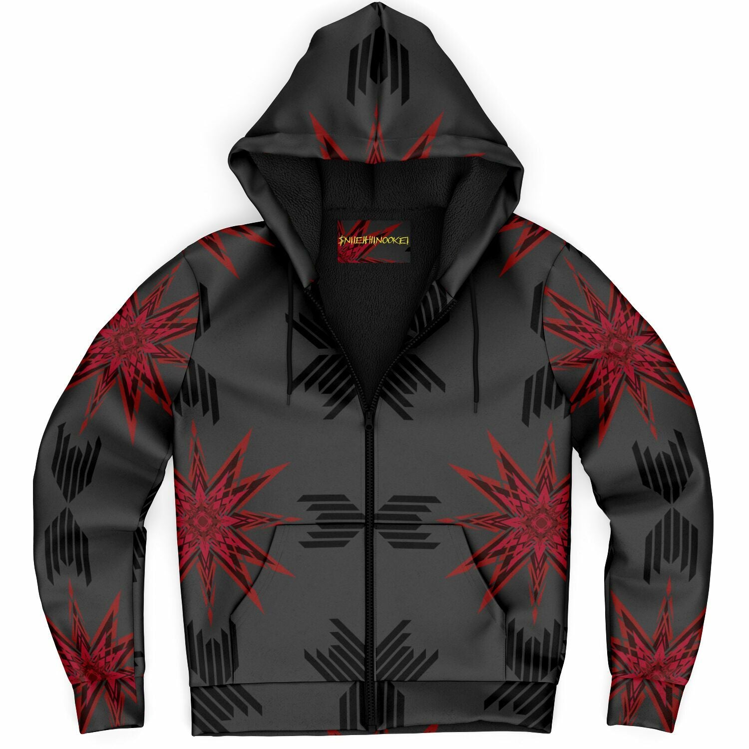 $NiieihiiNookei Microfleece Ziphoodie - AOP