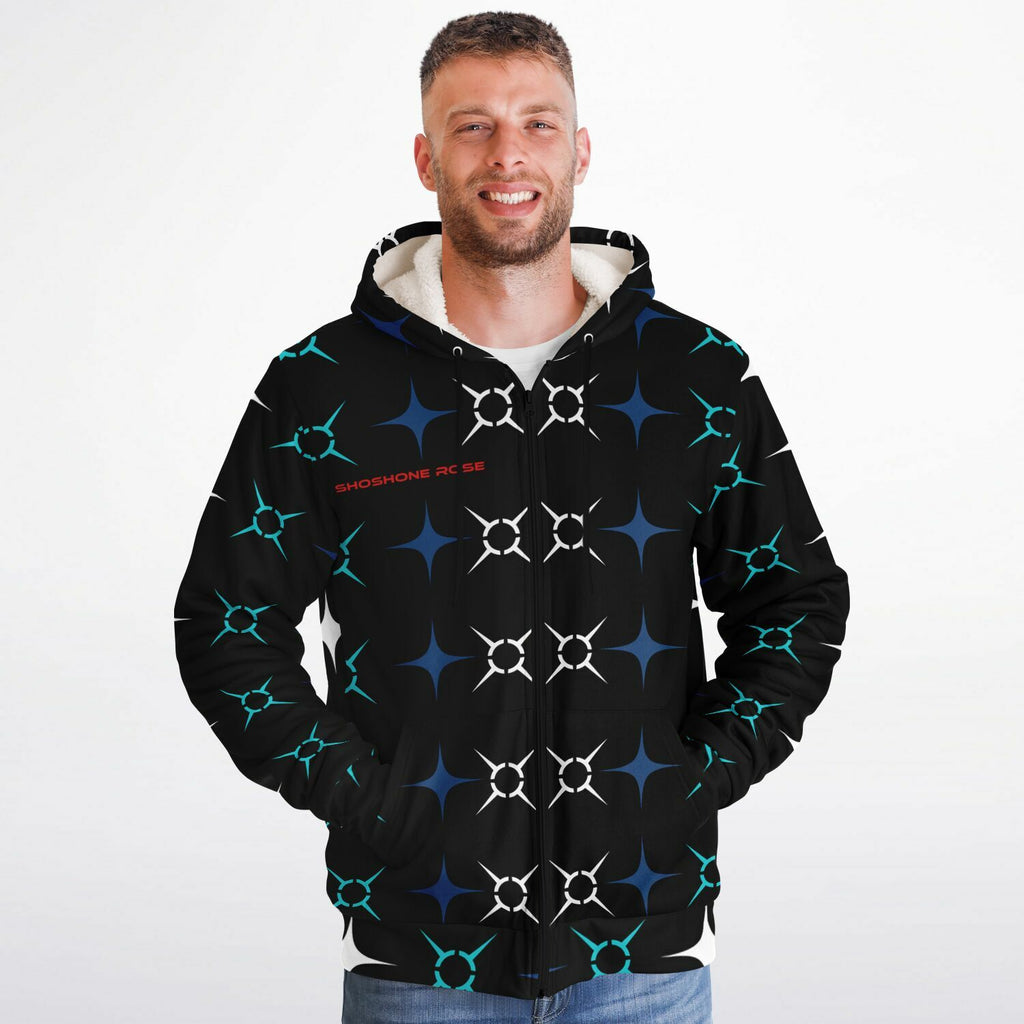 $hoshoneRose Custom Microfleece Ziphoodie - AOP
