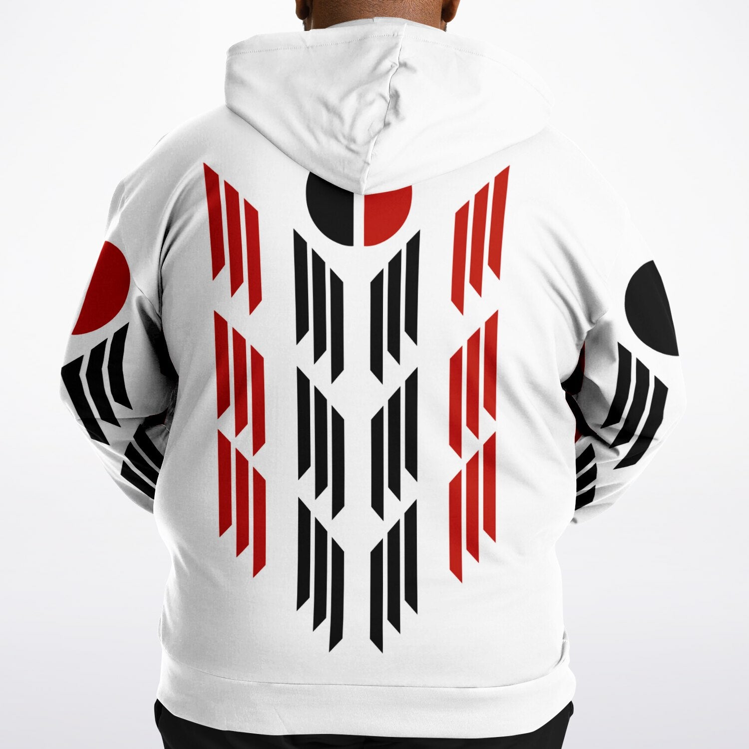 $NiieihiiNookei Arapaho Flag Athletic Plus-size Hoodie - AOP