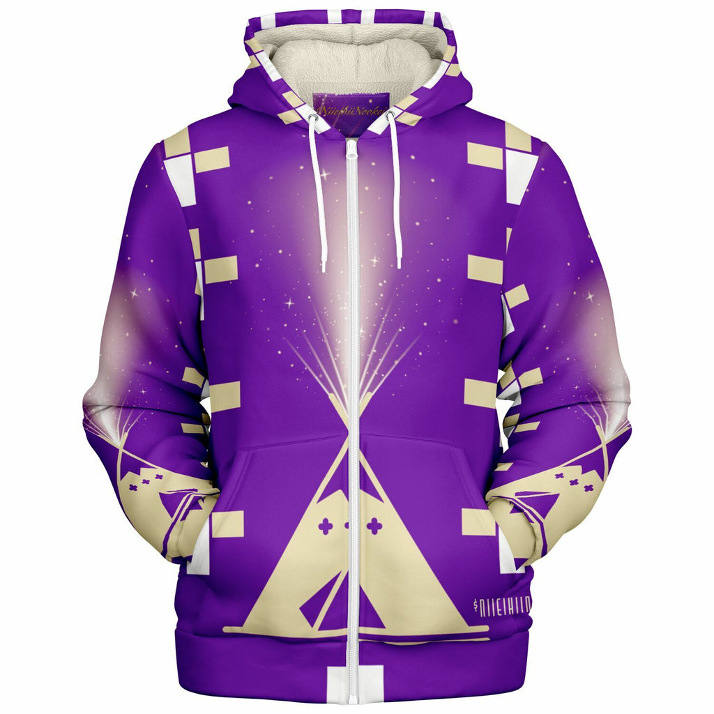 $NiieihiiNookei Microfleece Ziphoodie - AOP