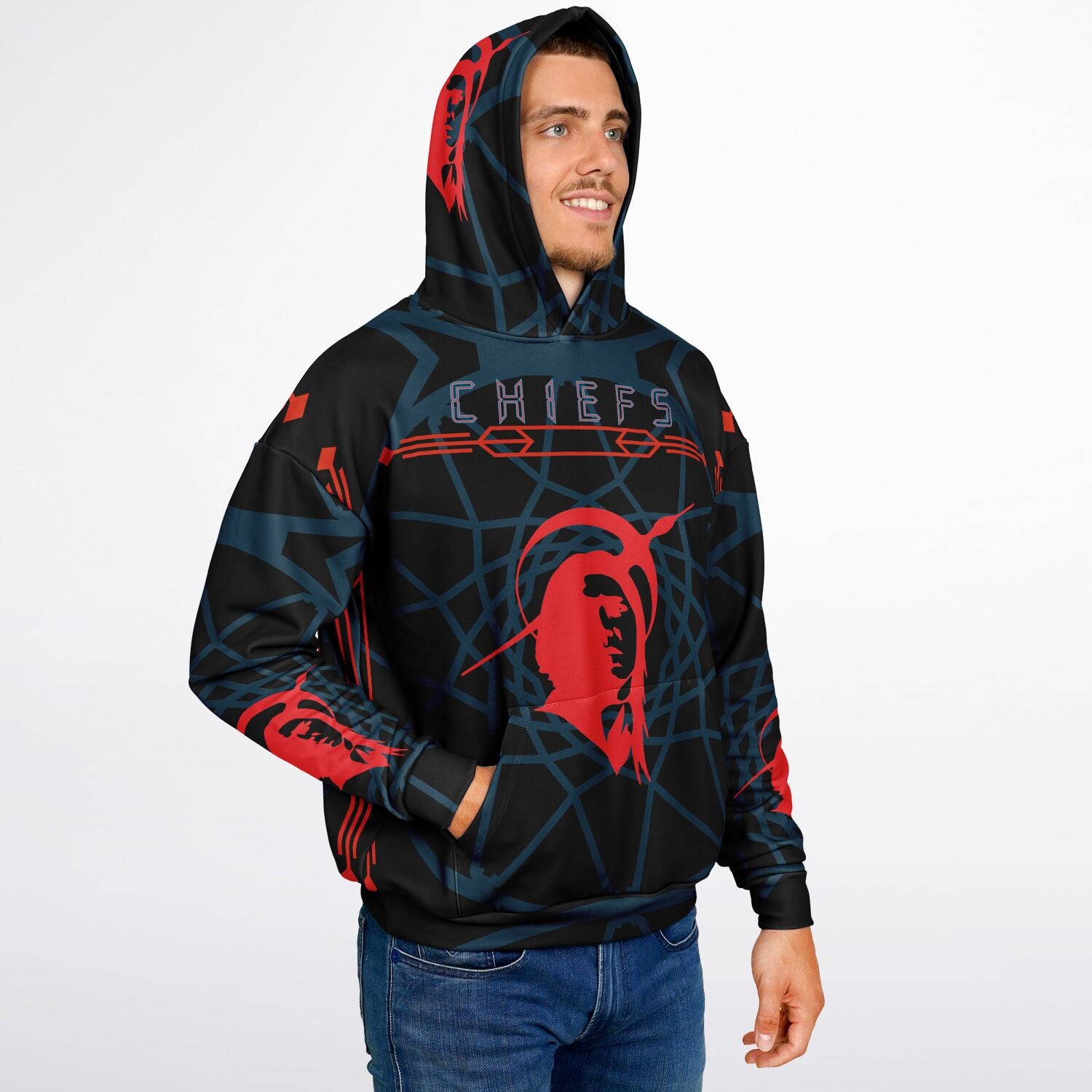 $NiieihiiNookei Heavyweight Oversized Hoodie - AOP