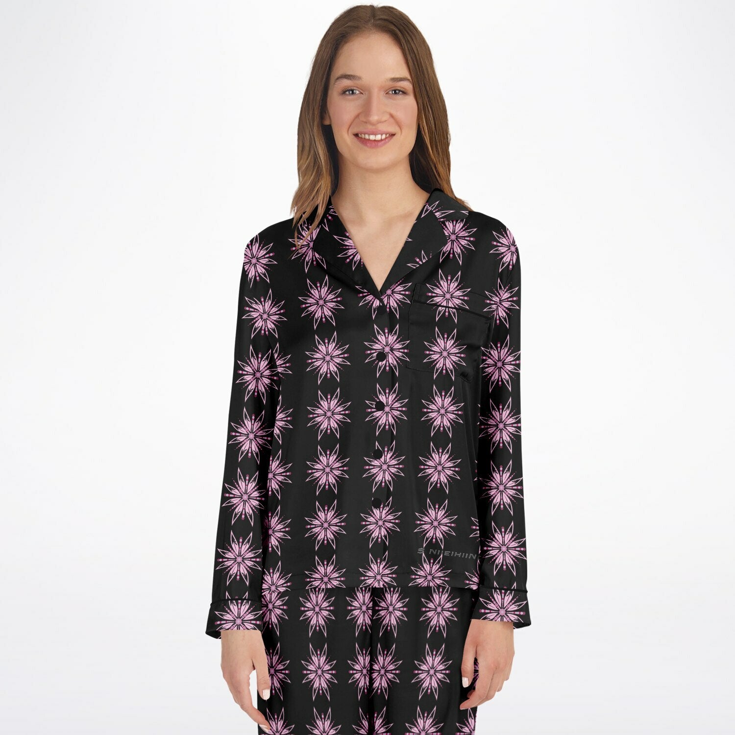 $NiieihiiNookei Women's Satin Pajamas - AOP