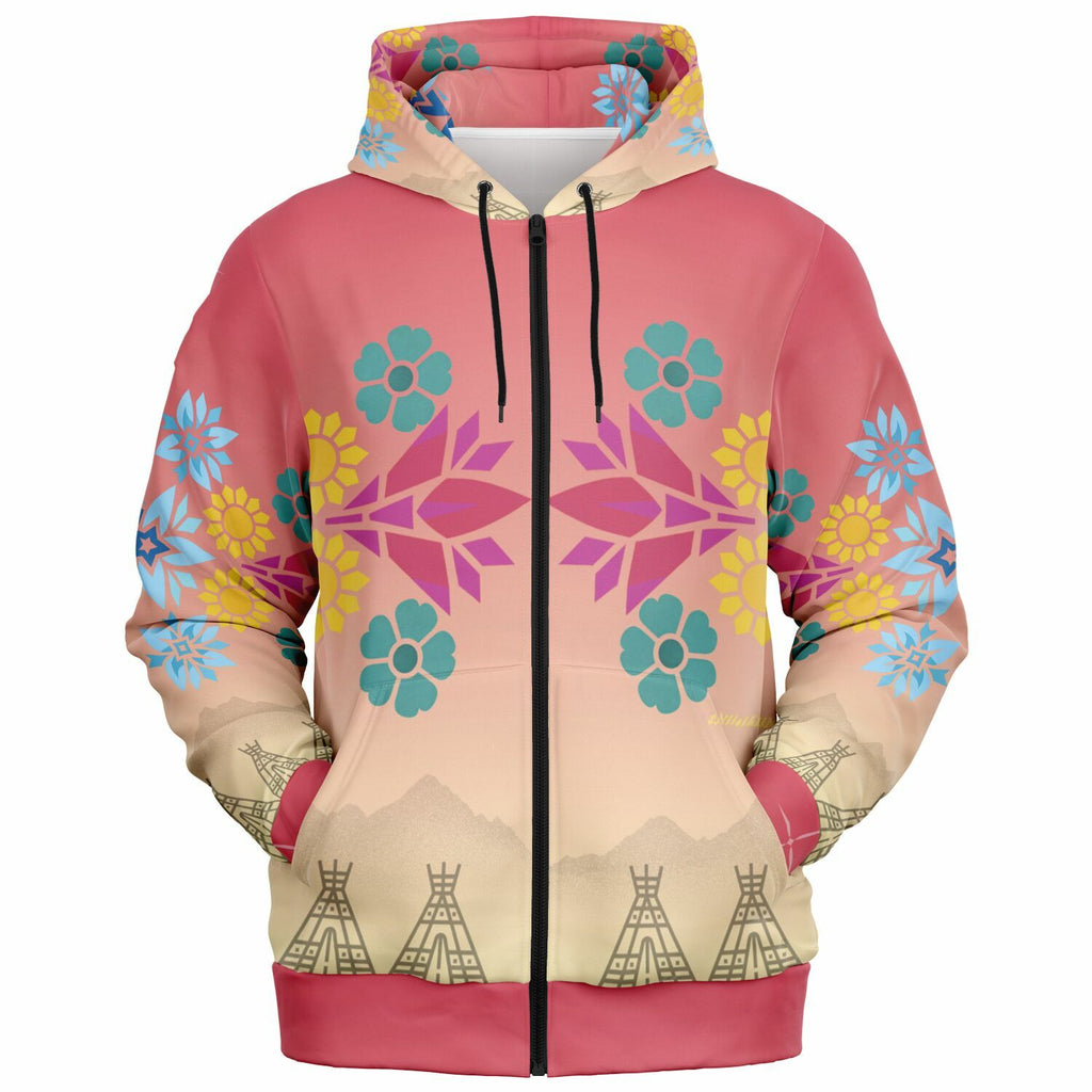$NiieihiiNookei Fashion Zip-Up Hoodie - AOP