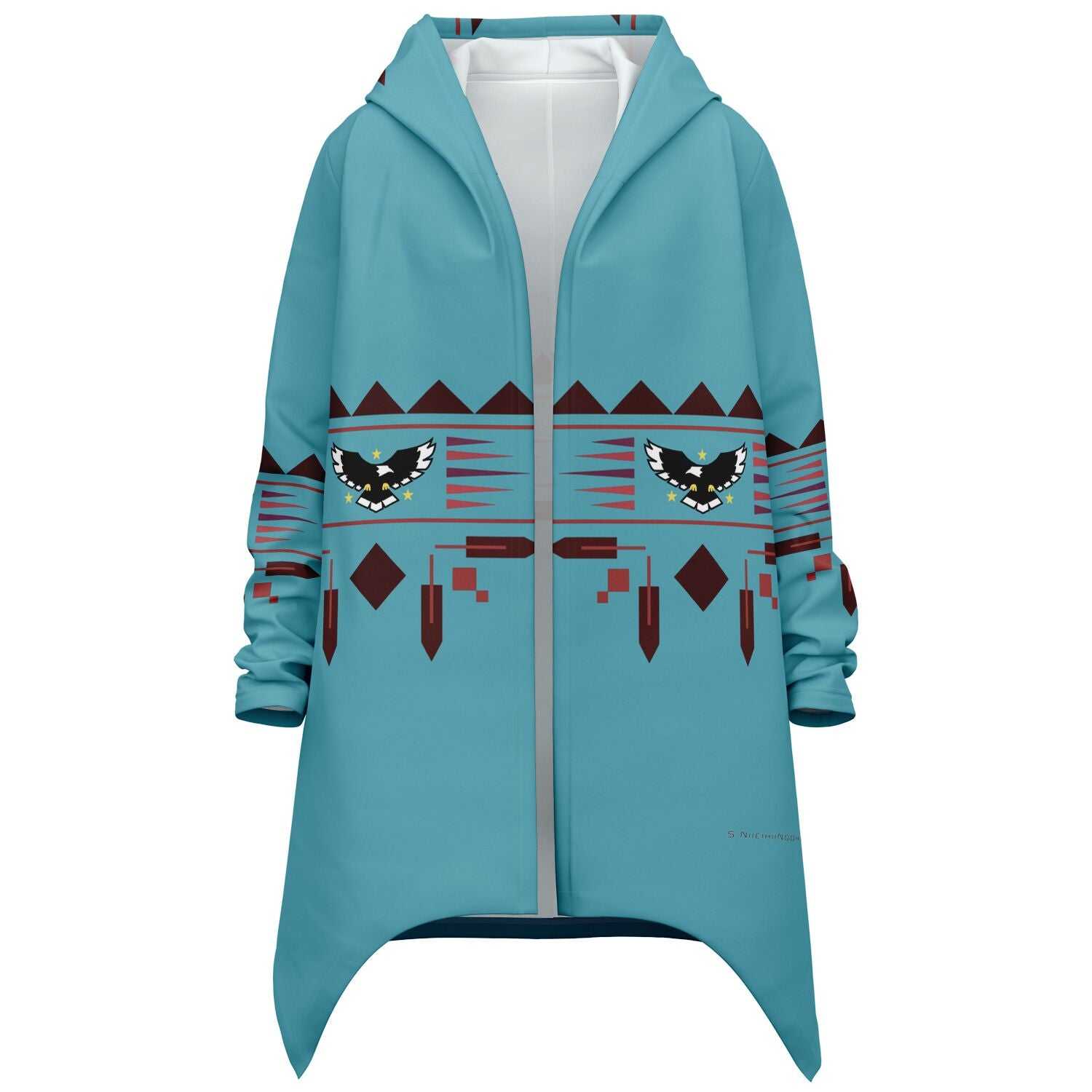 $NiieihiiNookei Fashion Elongated Cloak - AOP