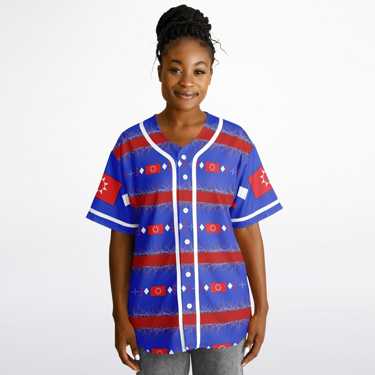 OST Flag design by $NiieihiiNookeiReversible Baseball Jersey - AOP