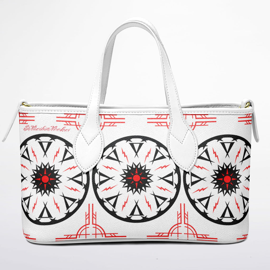 $NiieihiiNookei Leather Tote Bag - AOP