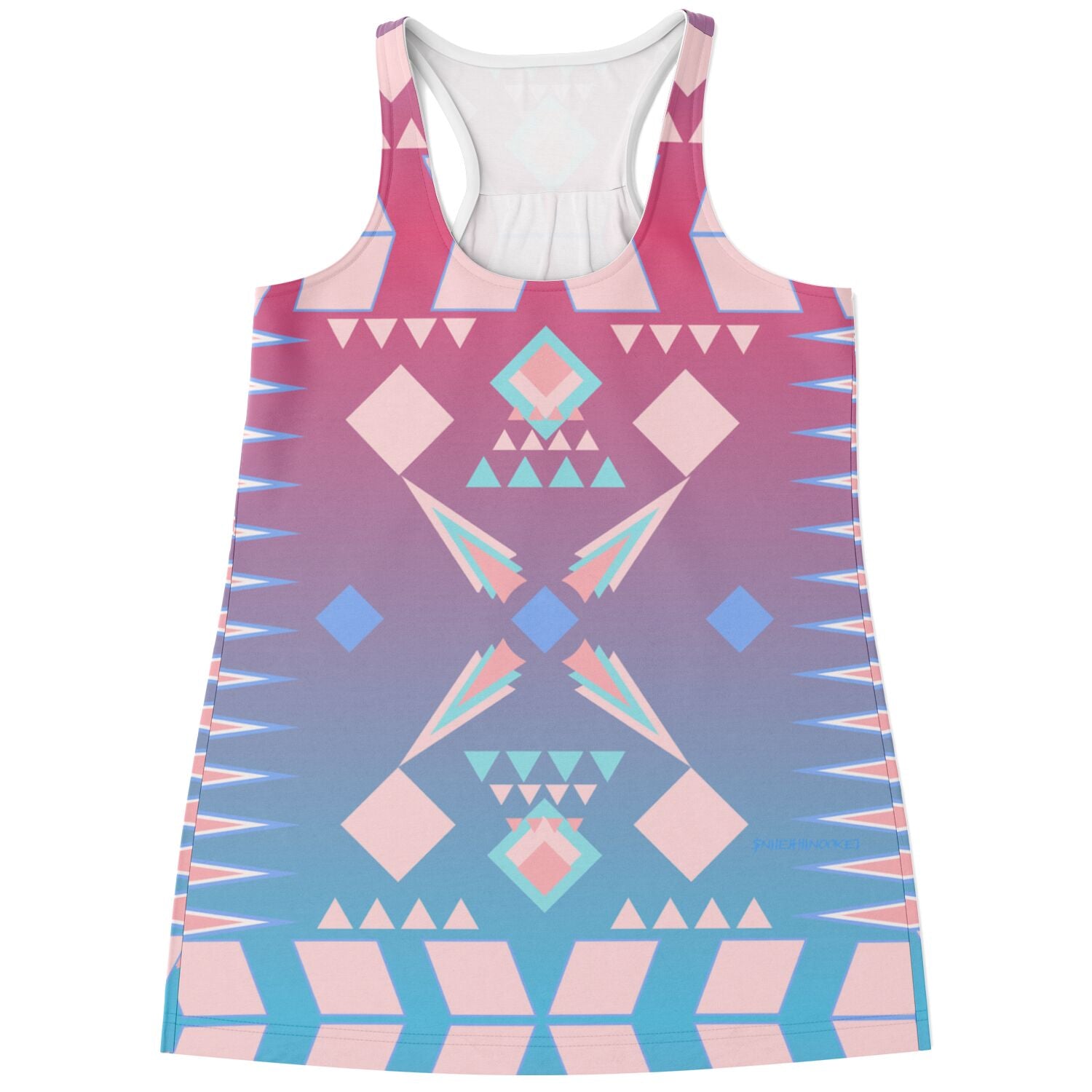 $NiieihiiNookei Flowy Racerback Tank Top - AOP