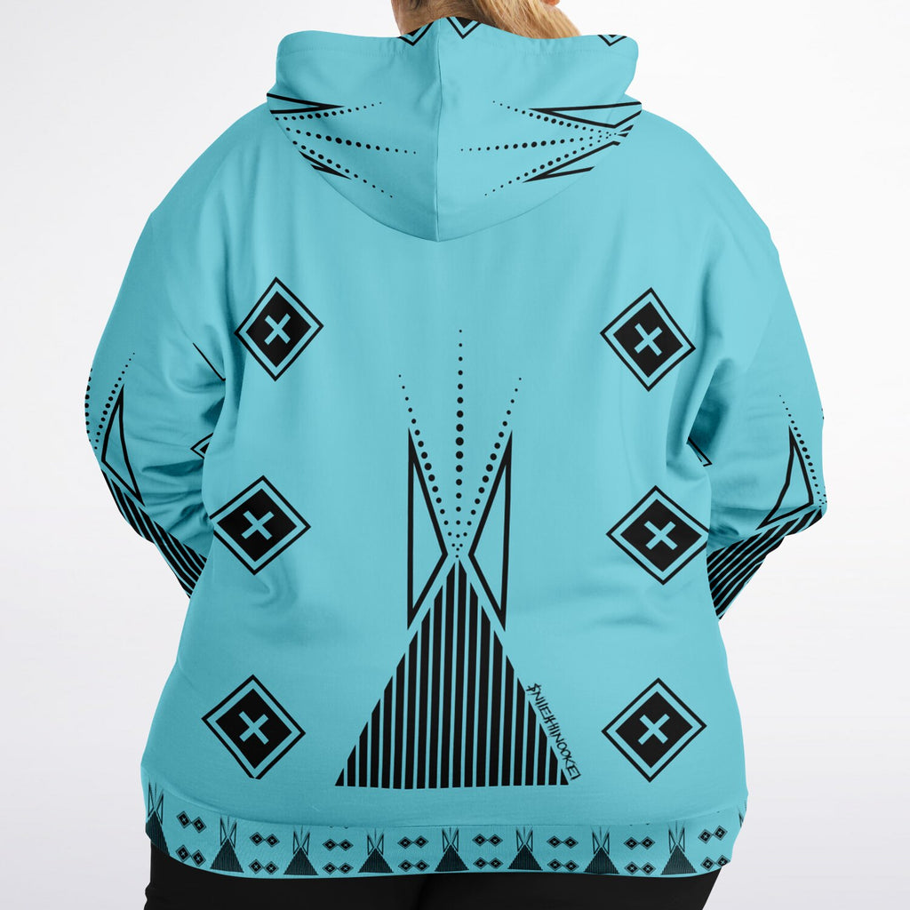 $NiieihiiNookei Fashion Plus-size Ziphoodie - AOP