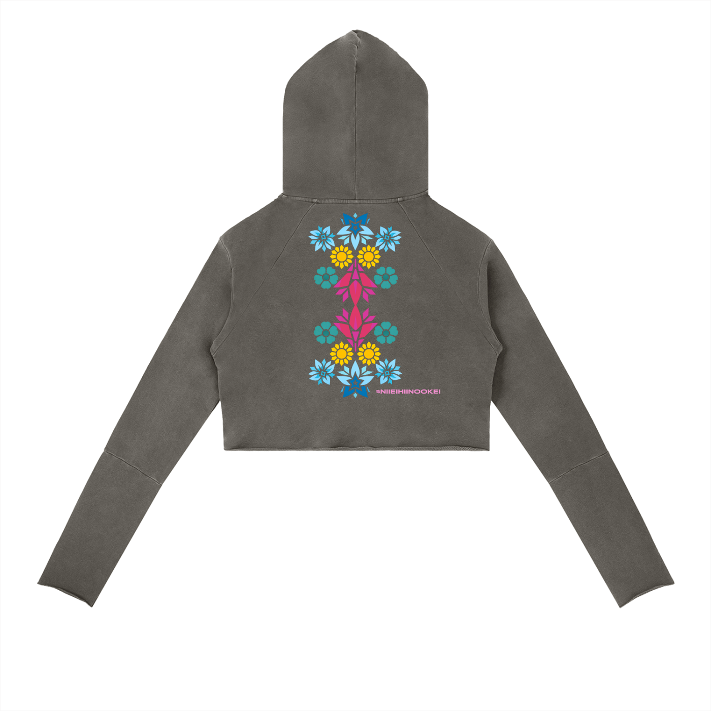 Vintage Washed Raw Edge Hoodie