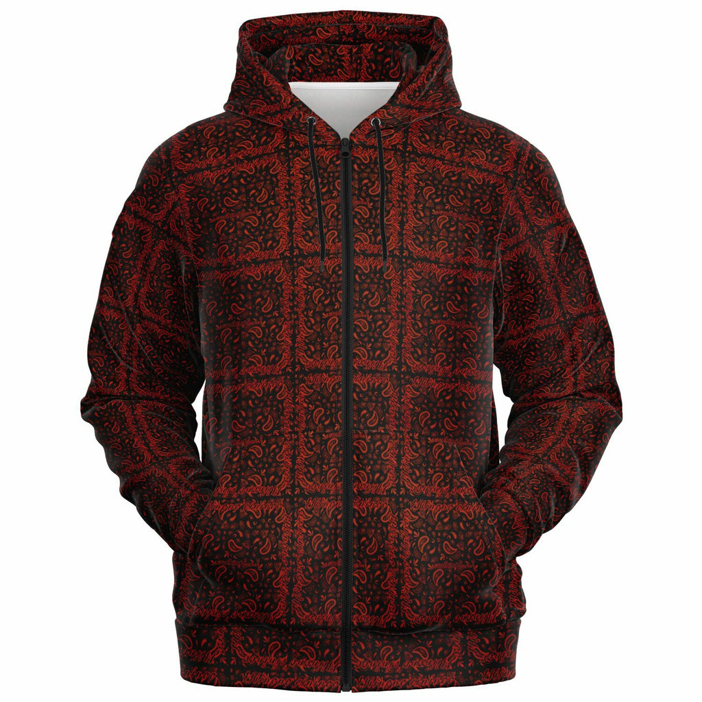 $NiieihiiNookei Athletic Zip-Up Hoodie - AOP