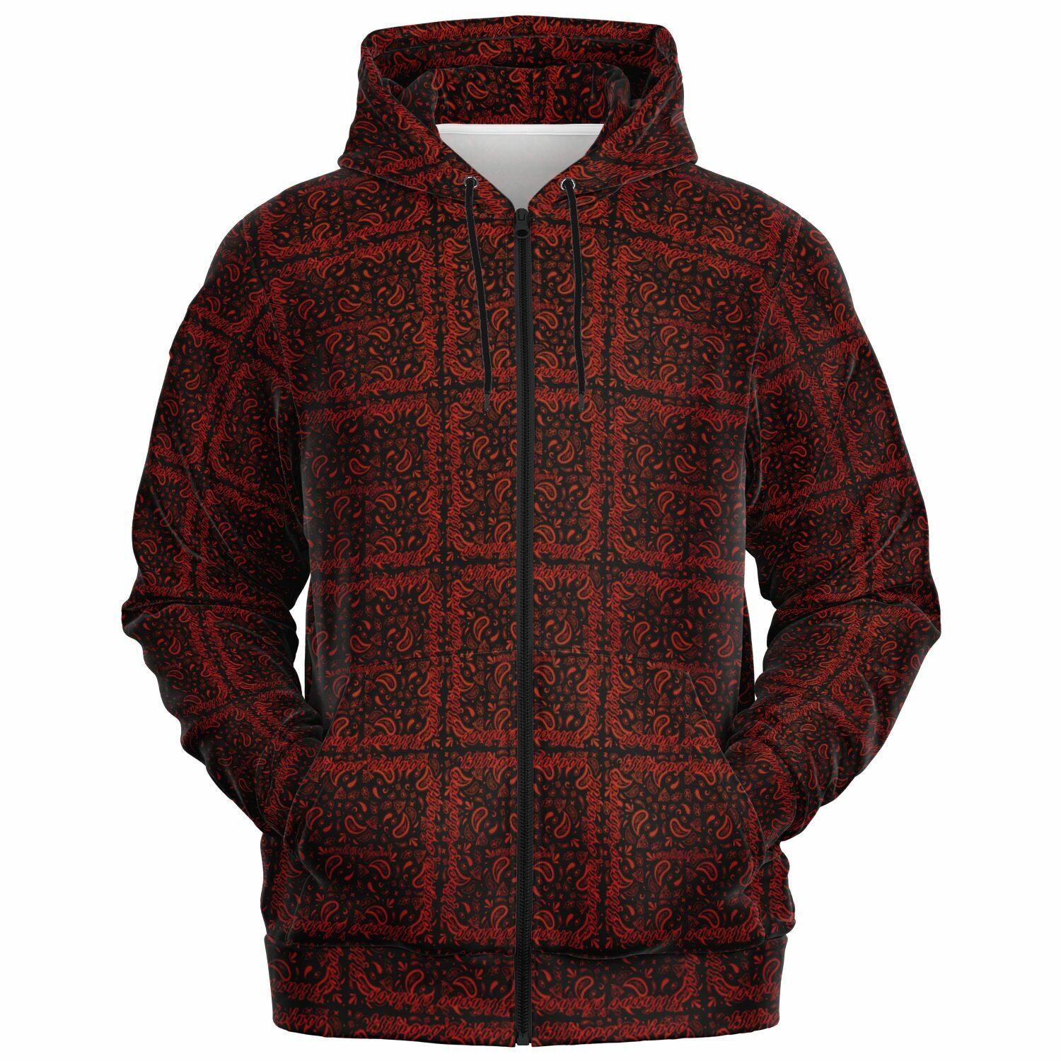 $NiieihiiNookei Athletic Zip-Up Hoodie - AOP