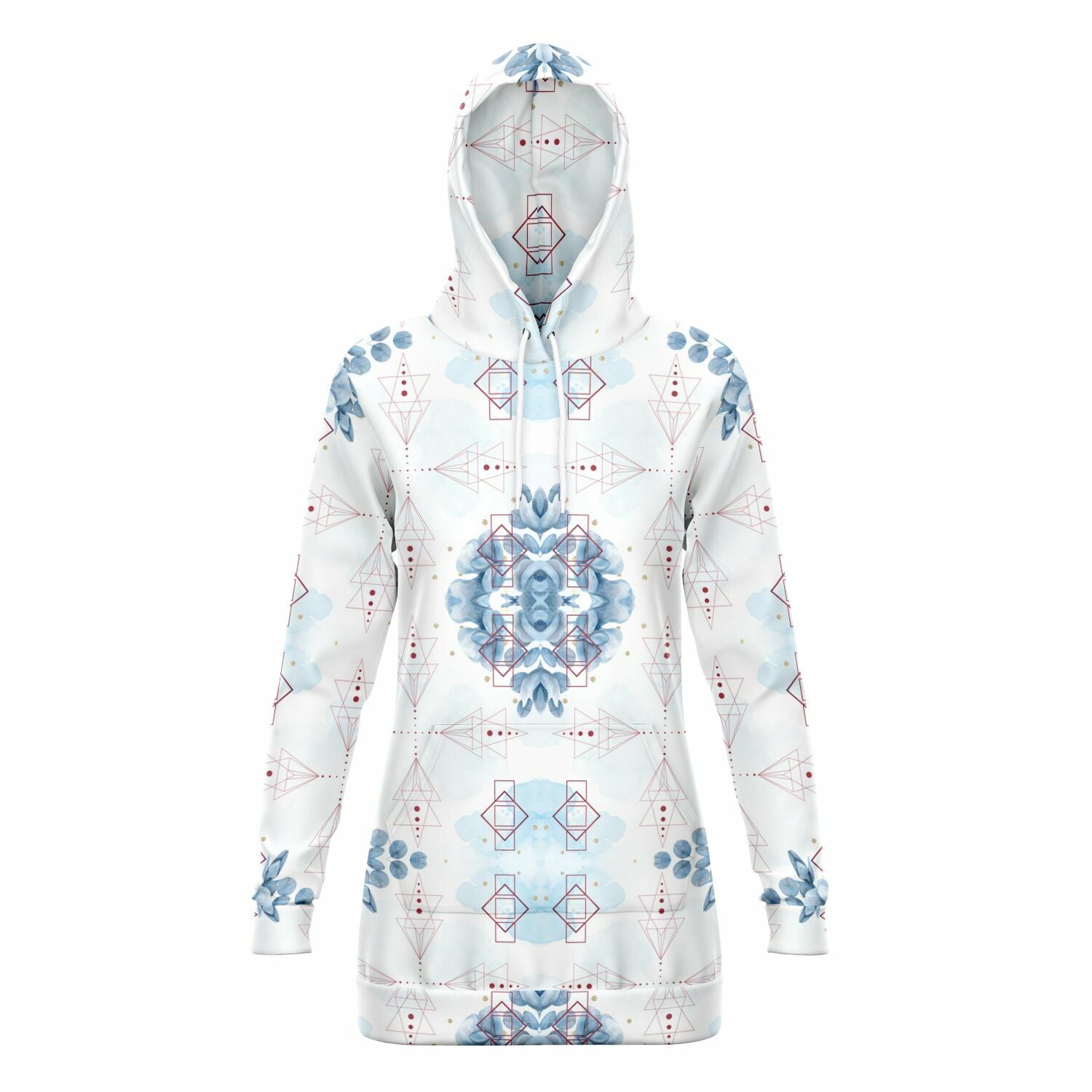 $NiieihiiNookei Fashion Longline Hoodie - AOP
