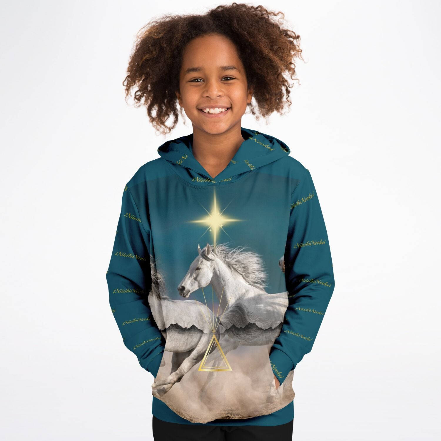 $NiieihiiNookei Fashion Kids Hoodie - AOP