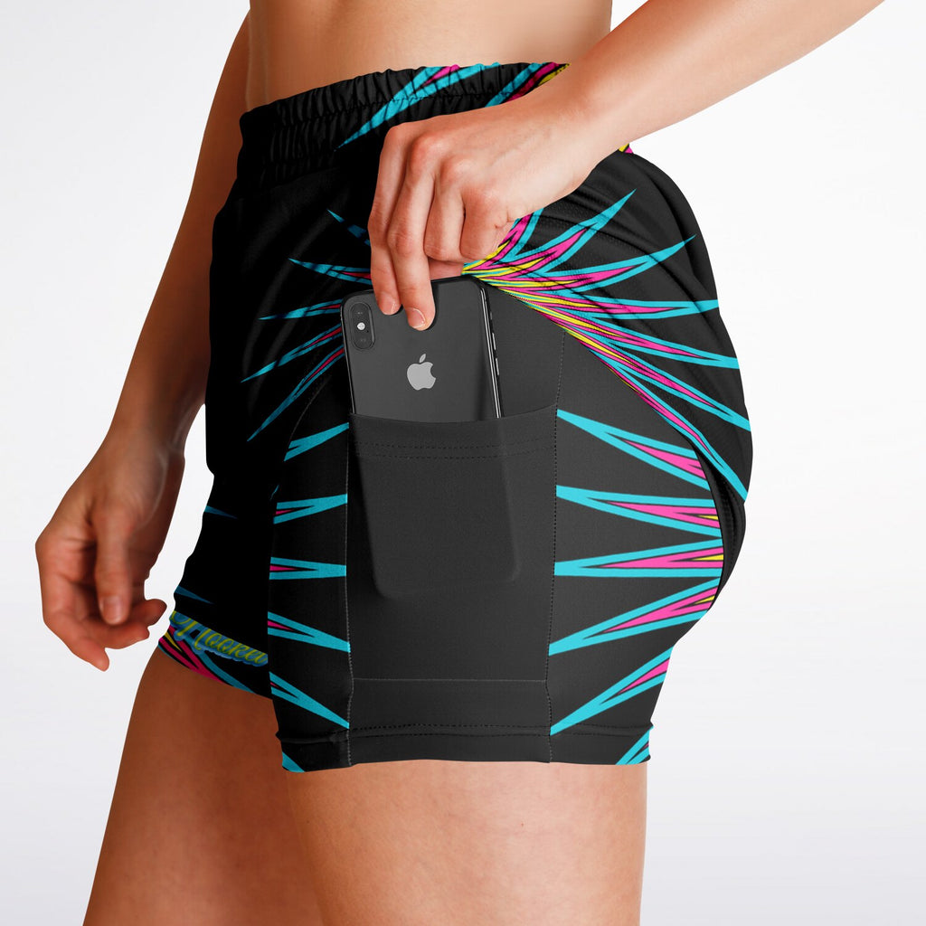 $NiieihiiNookei Women's 2-in-1 Shorts - AOP