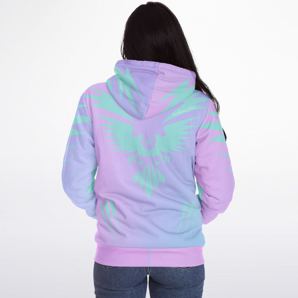 $NiieihiiNookei Design Microfleece Ziphoodie - AOP