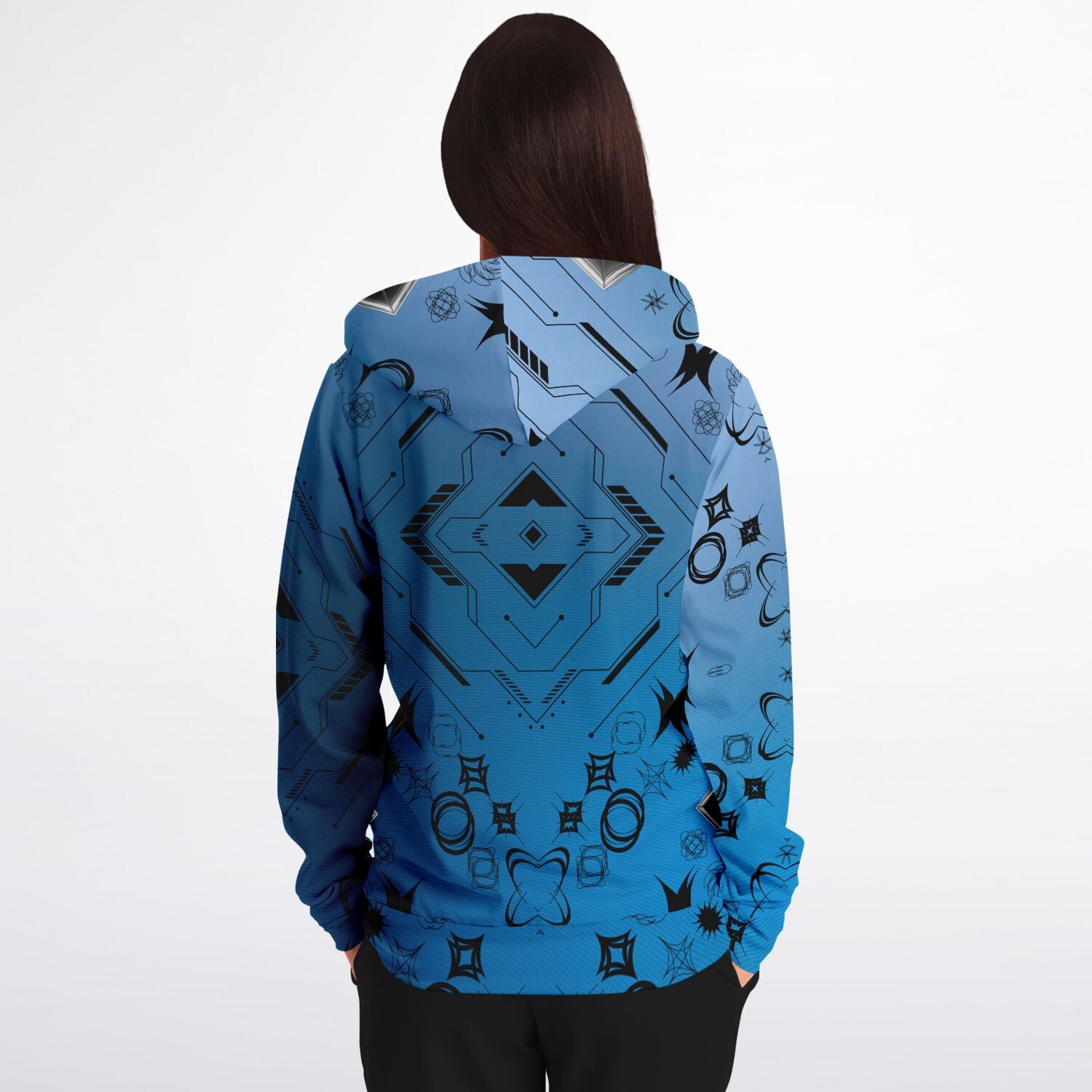 $NiieihiiNookei Athletic Zip-Up Hoodie - AOP