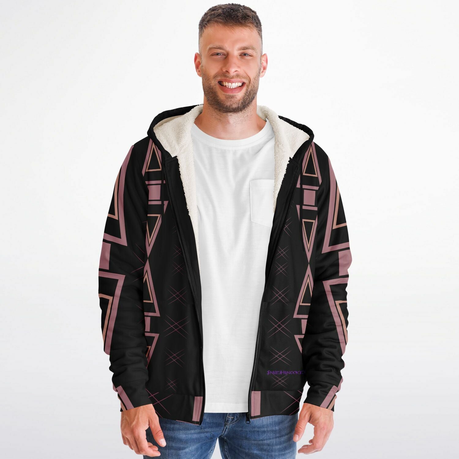 $NiieihiiNookei Microfleece Ziphoodie - AOP