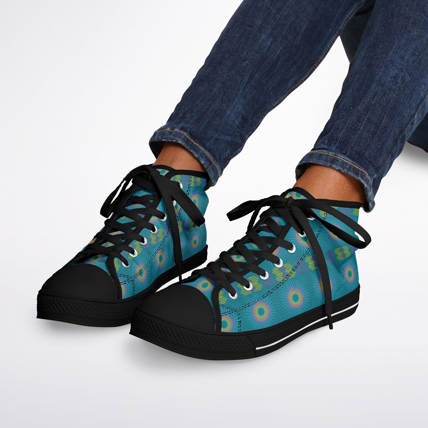 $NiieihiiNookei Urban Peak High Top Shoes - AOP
