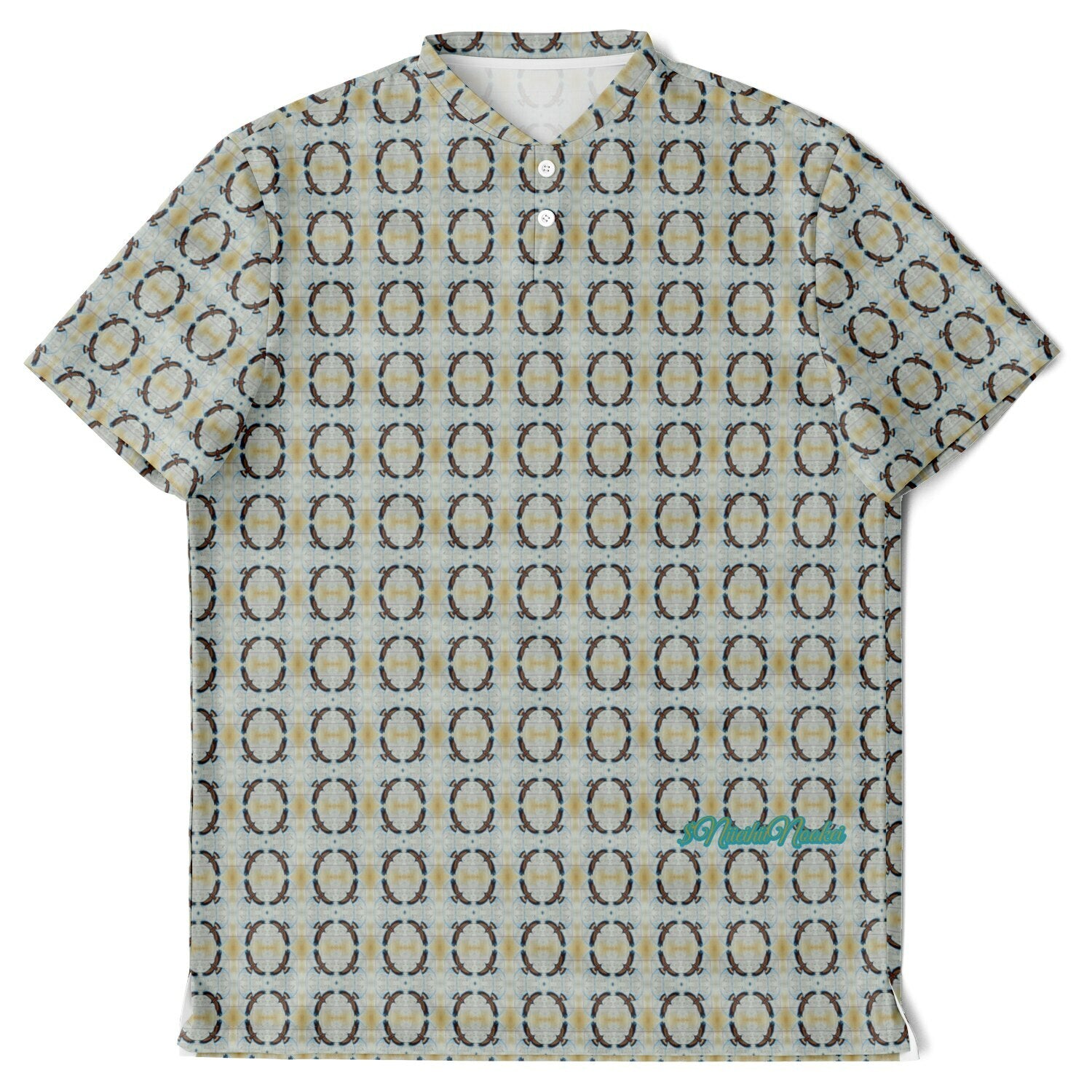 $NiieihiiNookei Blade Collar Polo Shirt - AOP