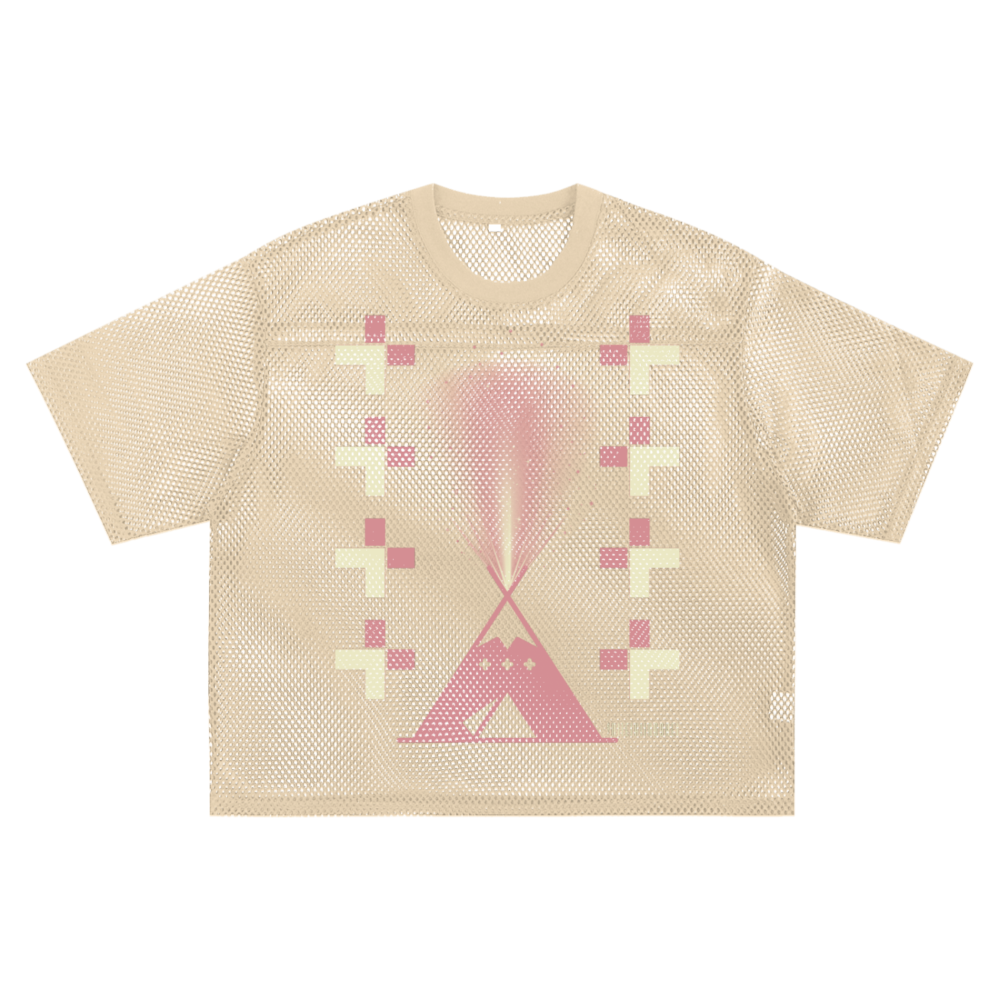 See-through Boxy Net T-shirt