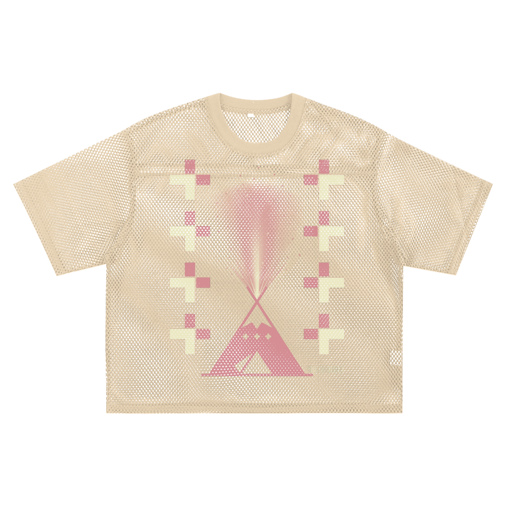 See-through Boxy Net T-shirt