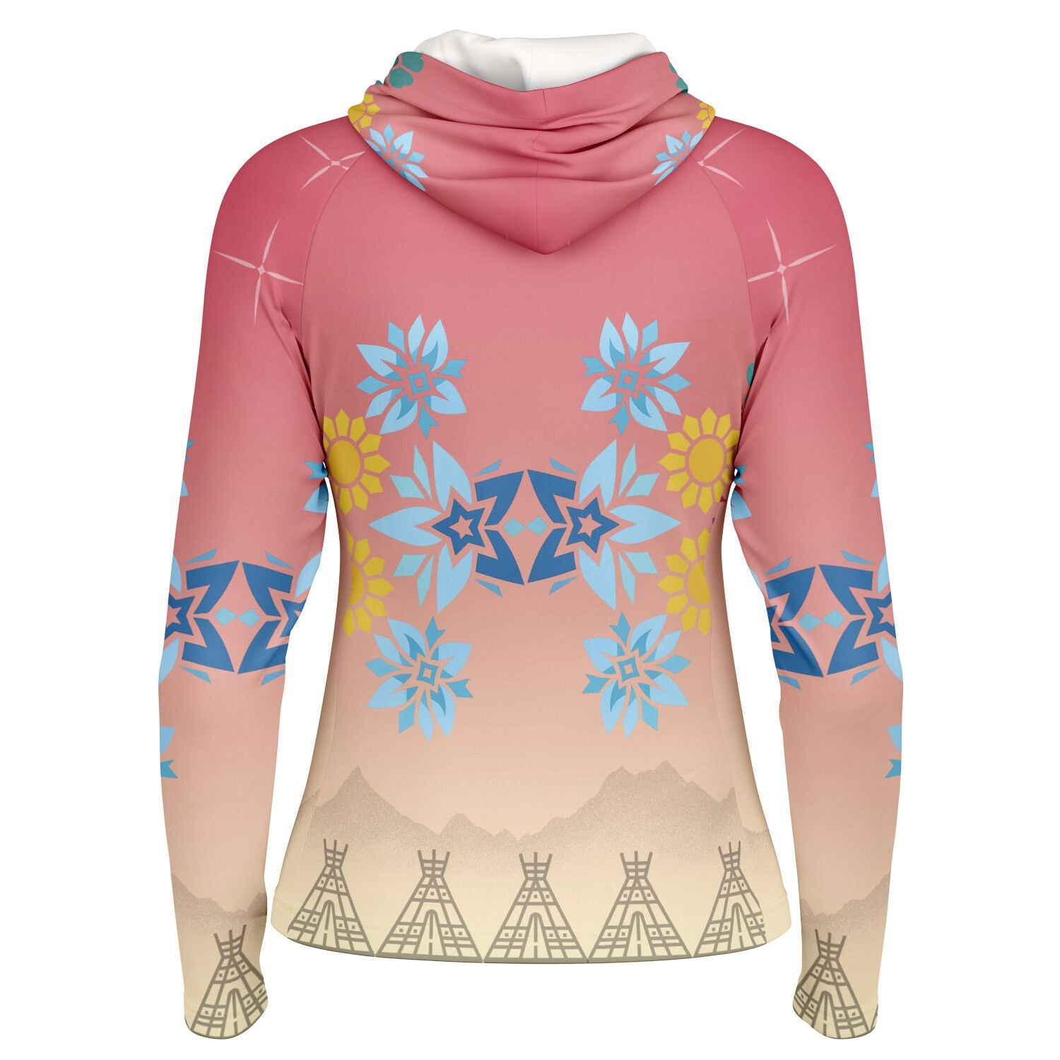 $NiieihiiNookei Women's Long Sleeve Hooded Performance Shirt - AOP