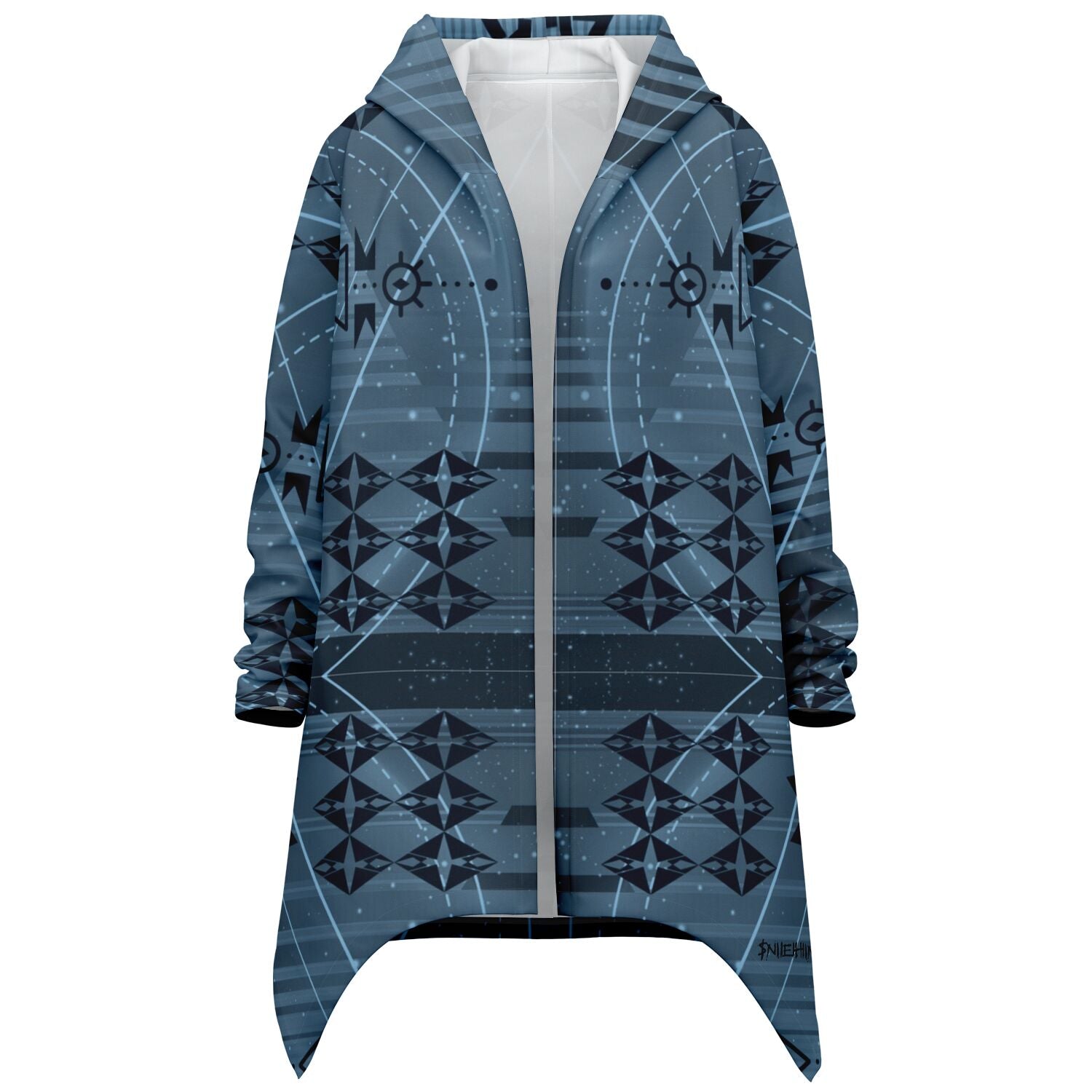 $NiieihiiNookei Fashion Elongated Cloak - AOP