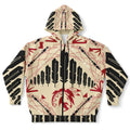 $NiieihiiNookei Plus-size Ziphoodie - AOP