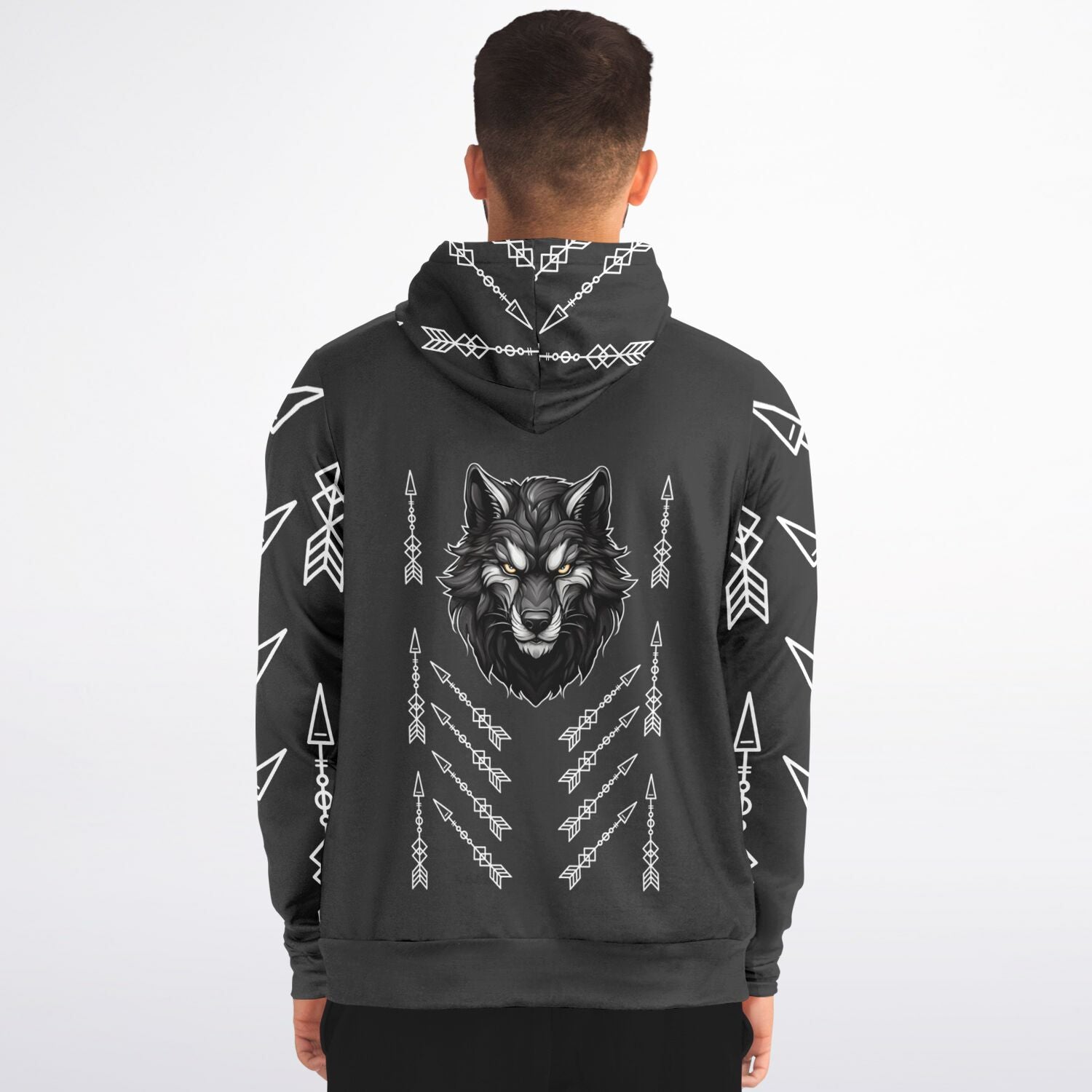 $NiieihiiNookei Athletic Zip-Up Hoodie - AOP