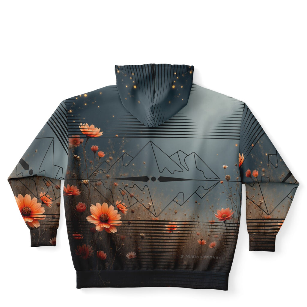 $NiieihiiNookei  Plus-size Ziphoodie - AOP