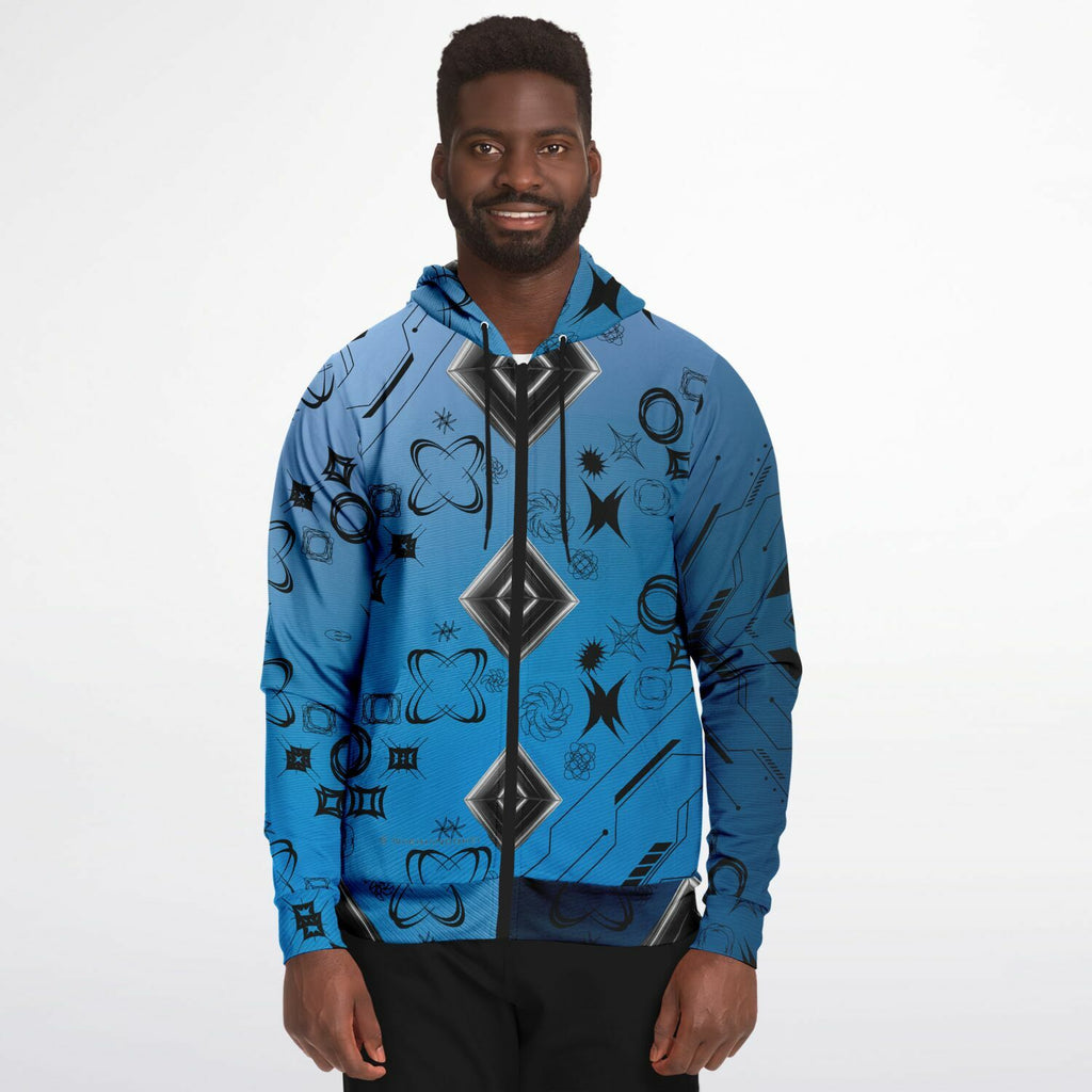 $NiieihiiNookei Athletic Zip-Up Hoodie - AOP