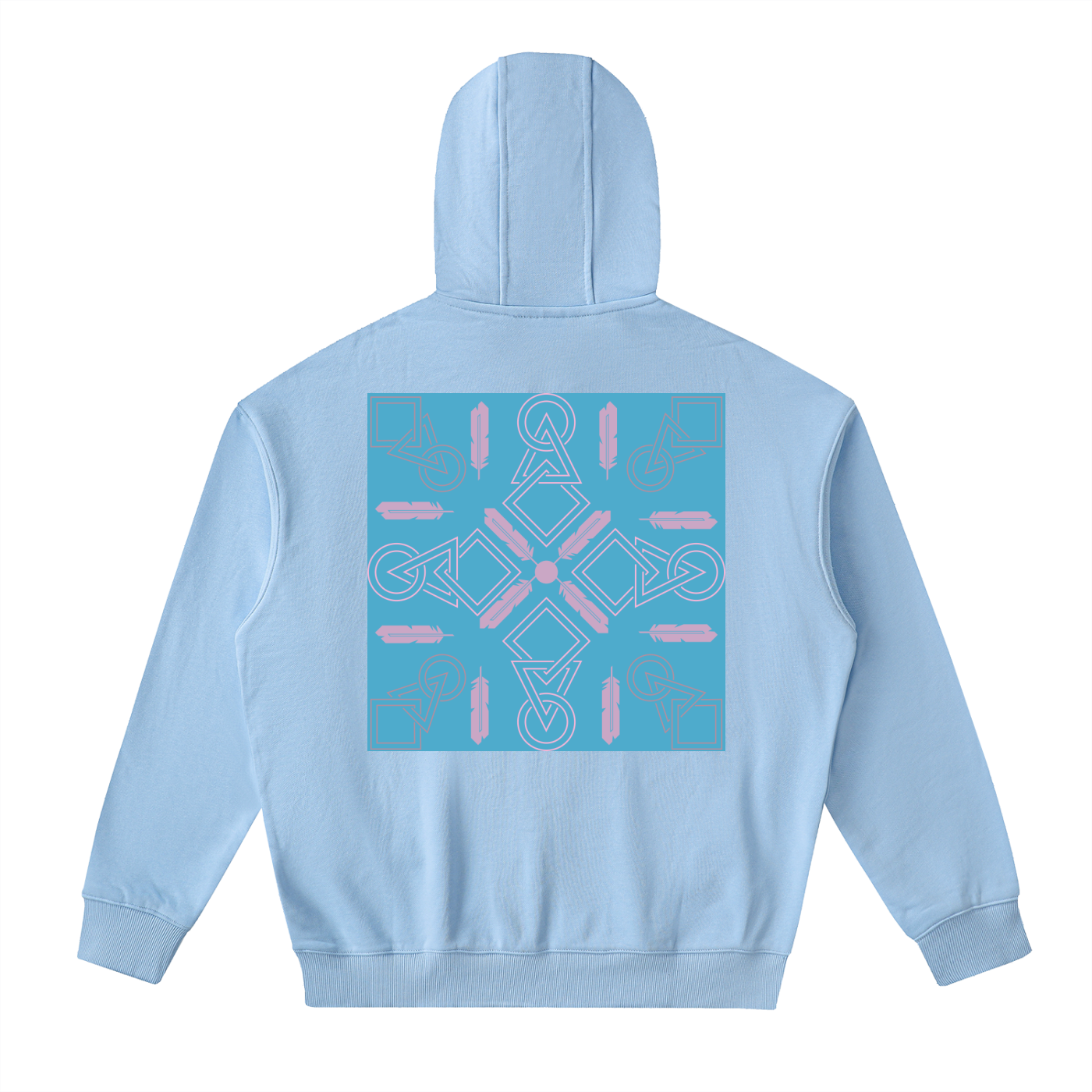 Drop-Shoulder Zip Up Hoodie