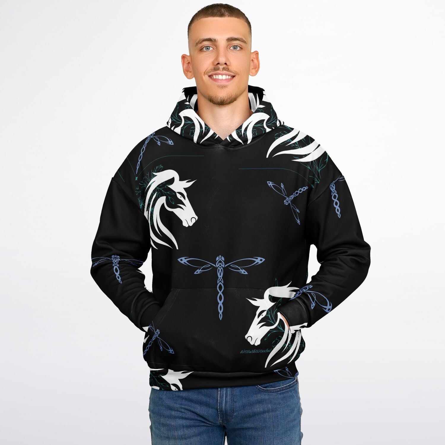 $NiieihiiNookei Heavyweight Oversized Hoodie - AOP