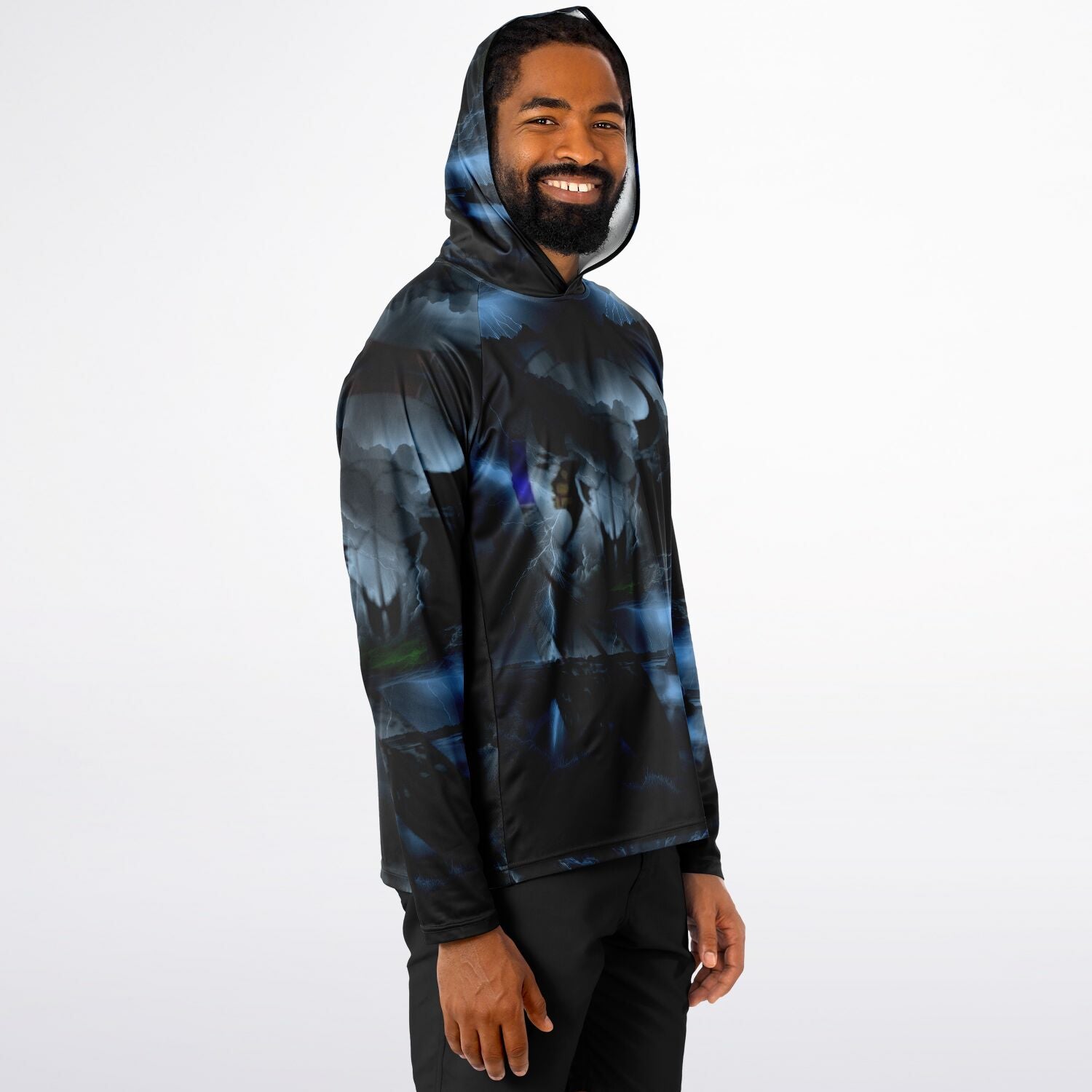 Northern Arapaho Tribe Logo Hooded Performance Shirt - AOP