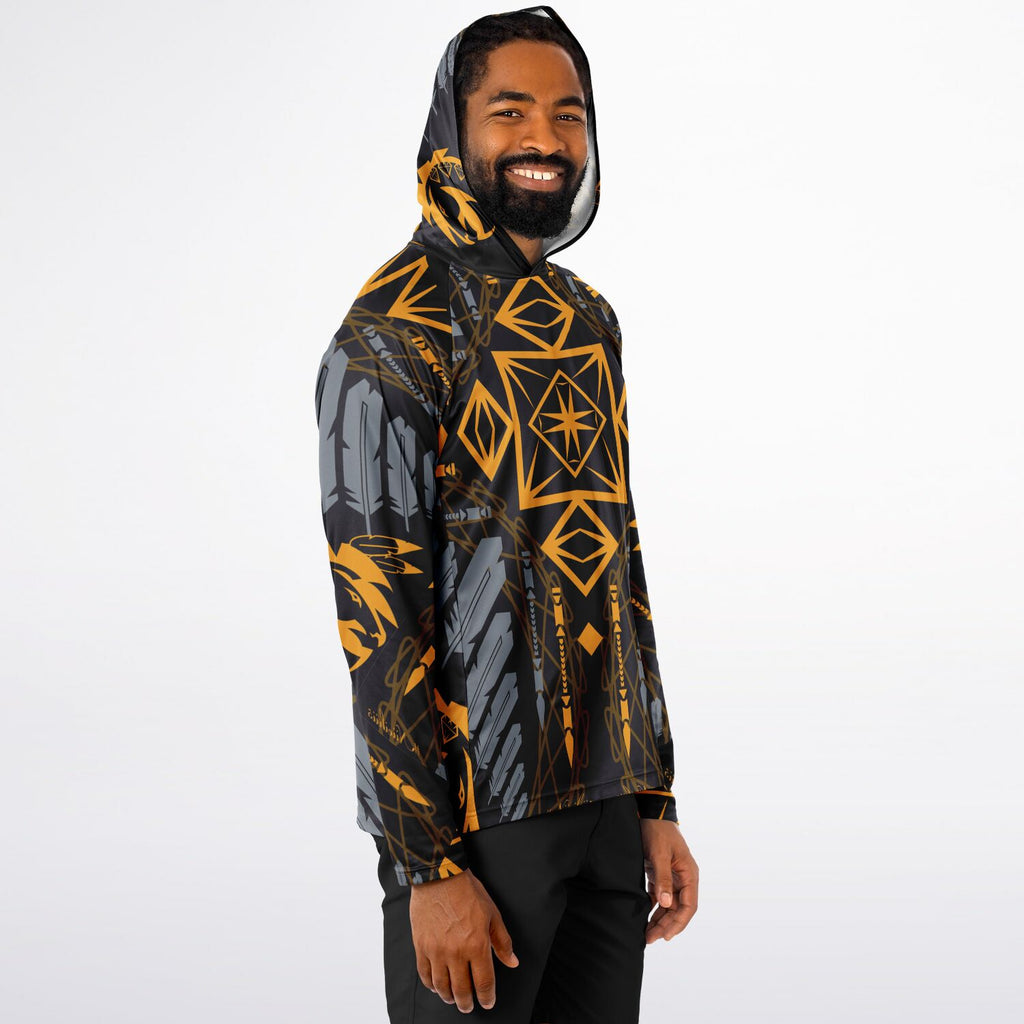 $NiieihiiNookei Long Sleeve Hooded Performance Shirt - AOP