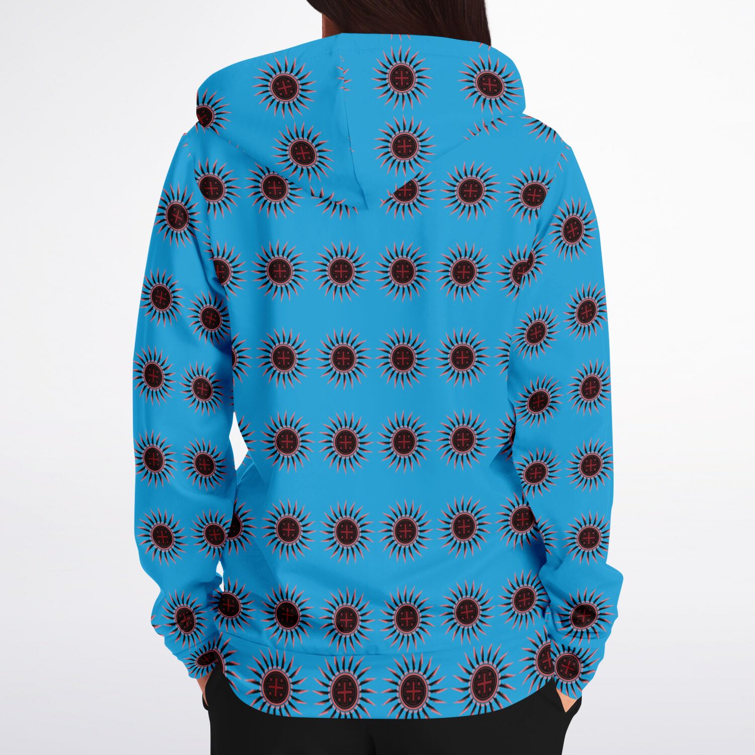 $NiieihiiNookei Athletic Zip-Up Hoodie - AOP