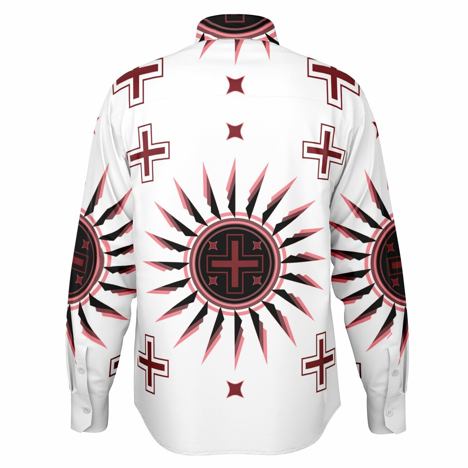 $NiieihiiNookei Long Sleeve Button Down Shirt - AOP