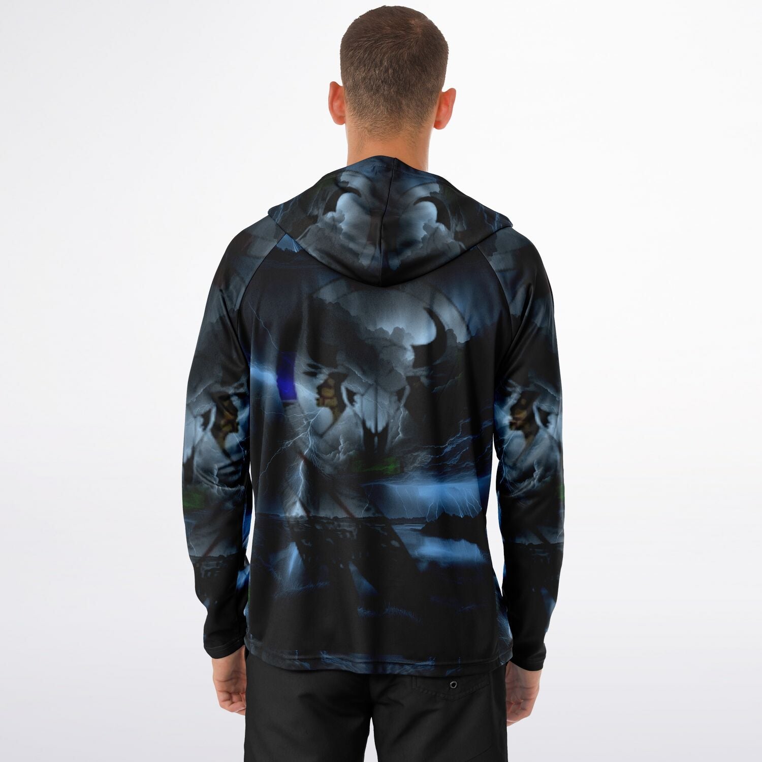 Northern Arapaho Tribe Logo Hooded Performance Shirt - AOP