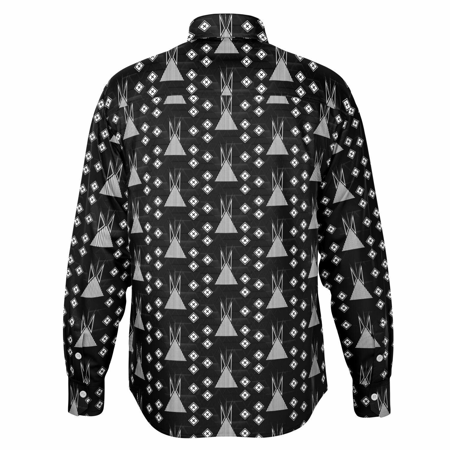 $NiieihiiNookei Long Sleeve Button Down Shirt - AOP