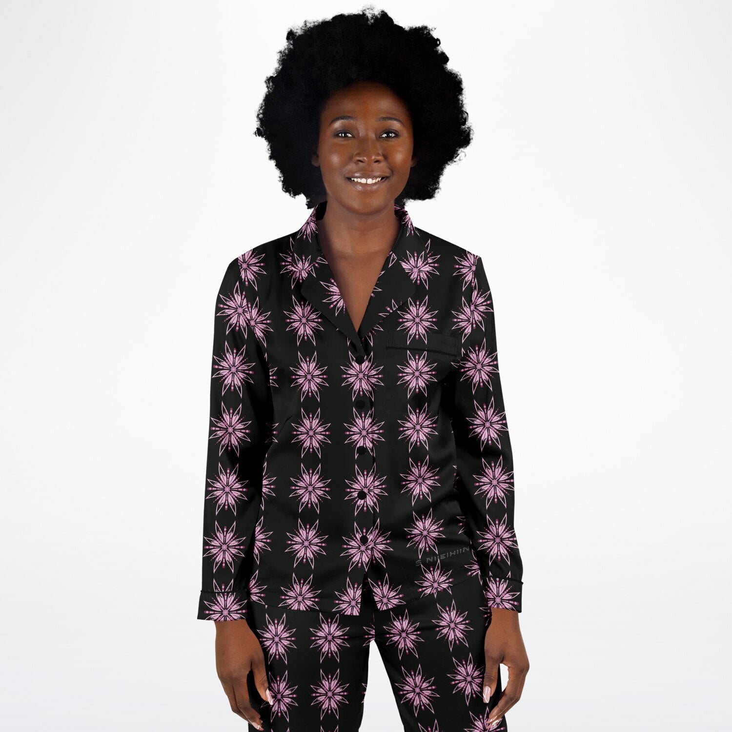 $NiieihiiNookei Women's Satin Pajamas - AOP