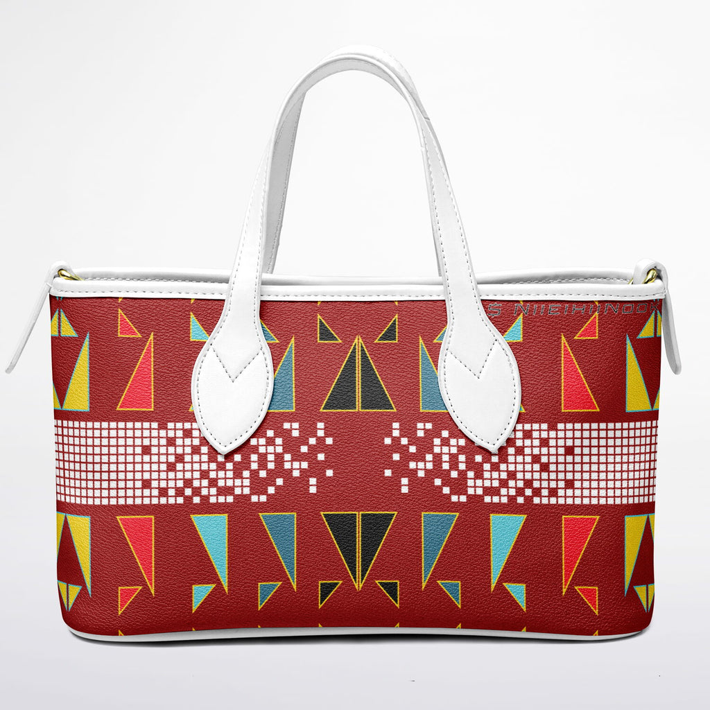 $NiieihiiNookei Leather Tote Bag - AOP