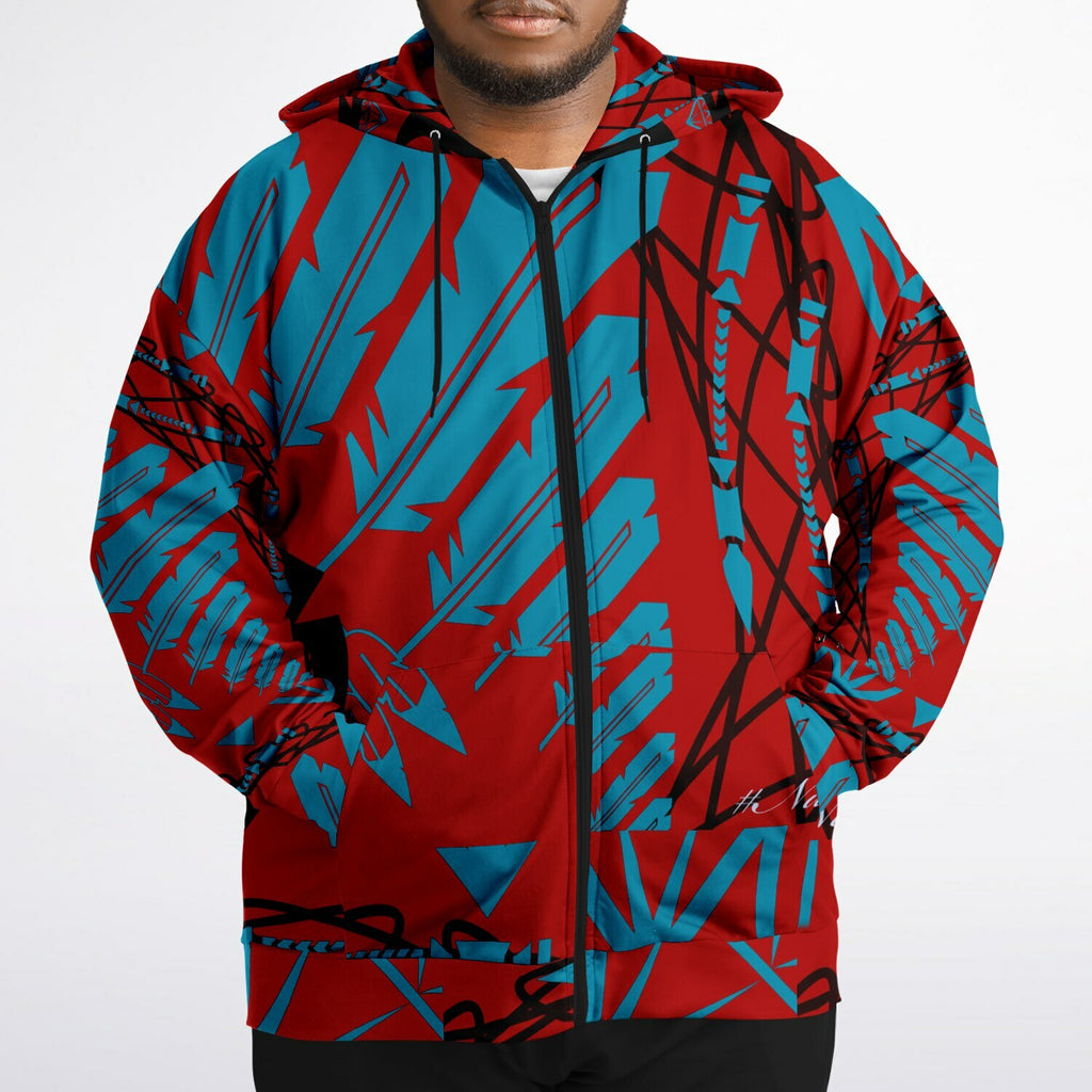 StrengthHonorCourage Plus-size Ziphoodie - AOP